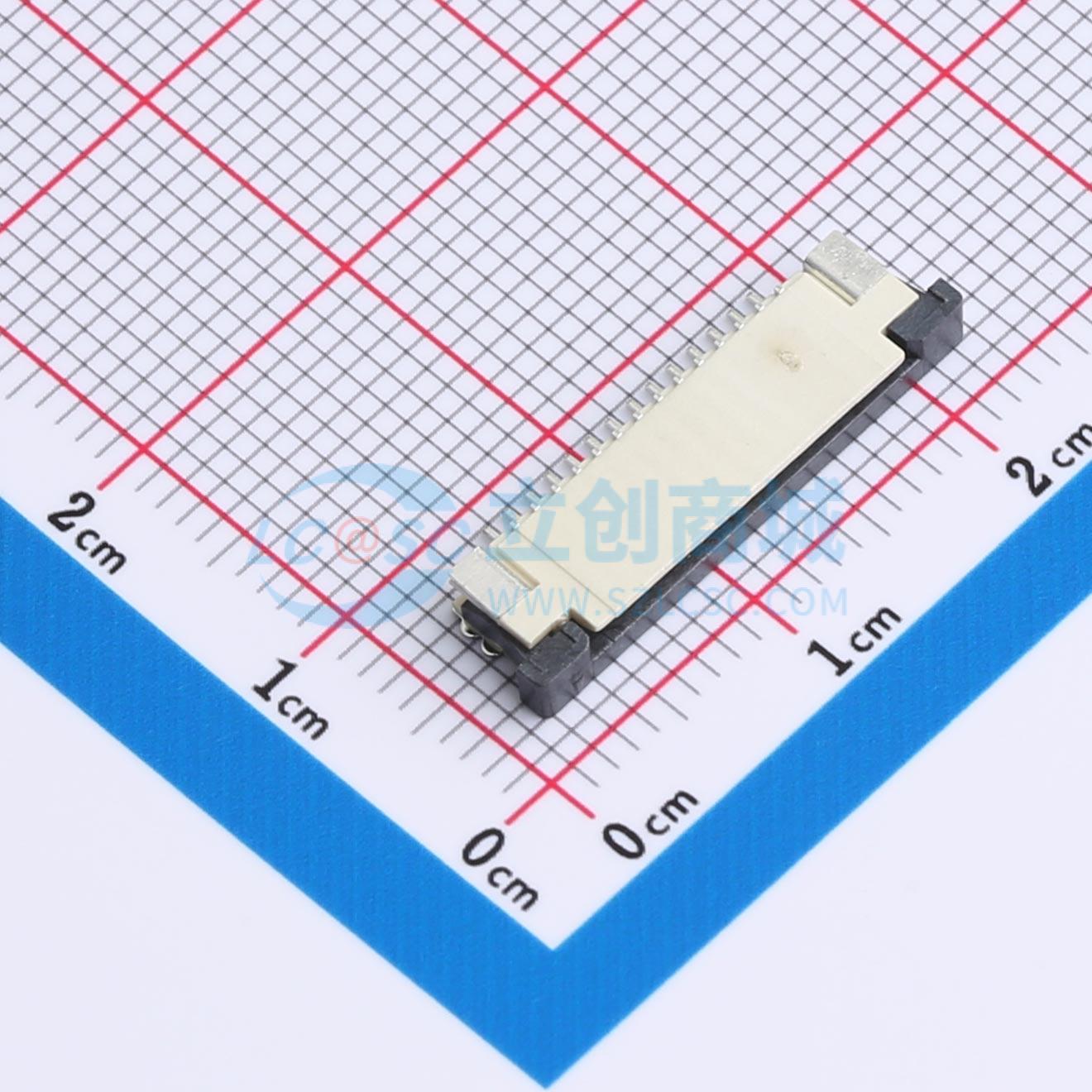 点击查看大图 FPC1.0-WSS11-14P211-H25实物图