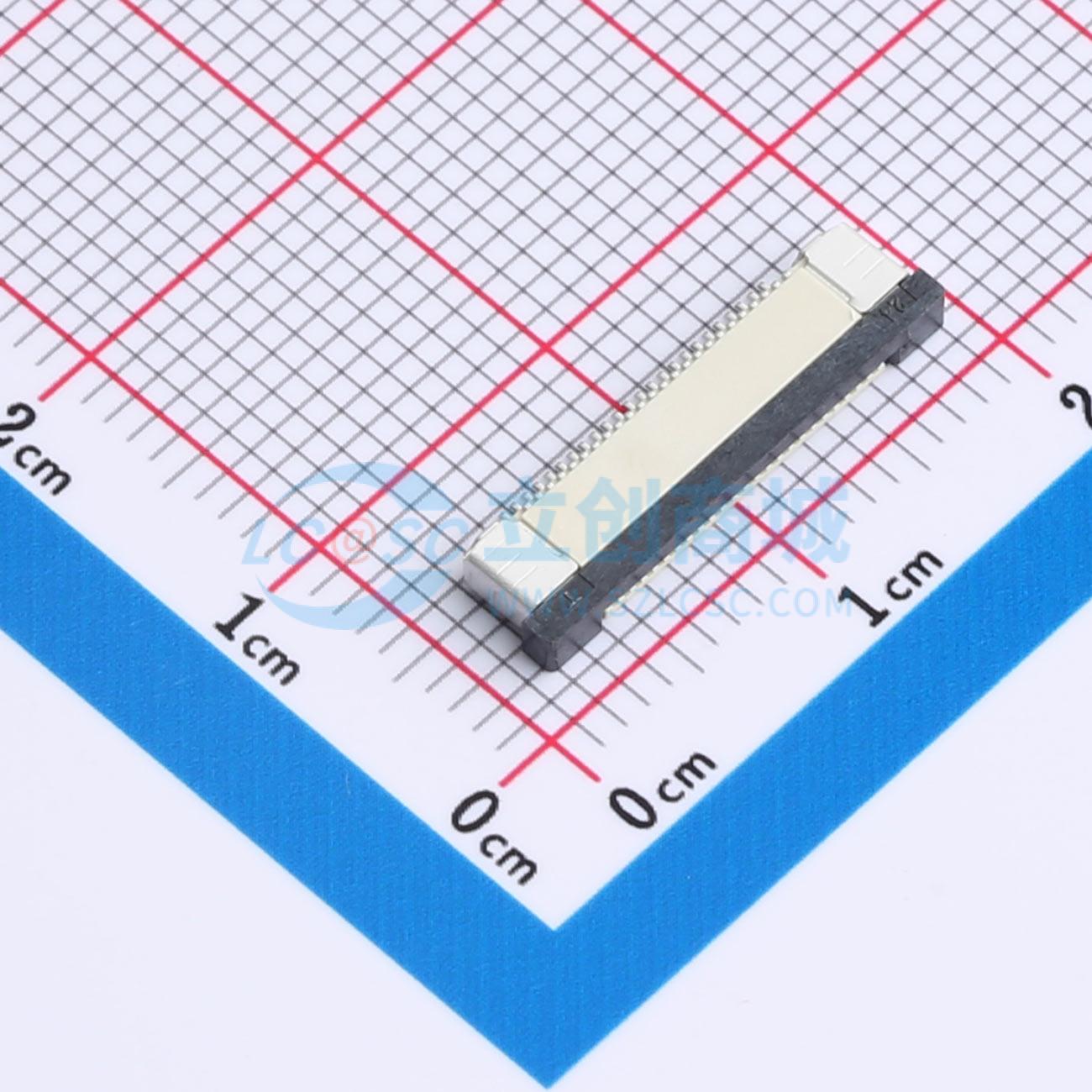点击查看大图 FPC0.5-WSX11-24P211-H20实物图