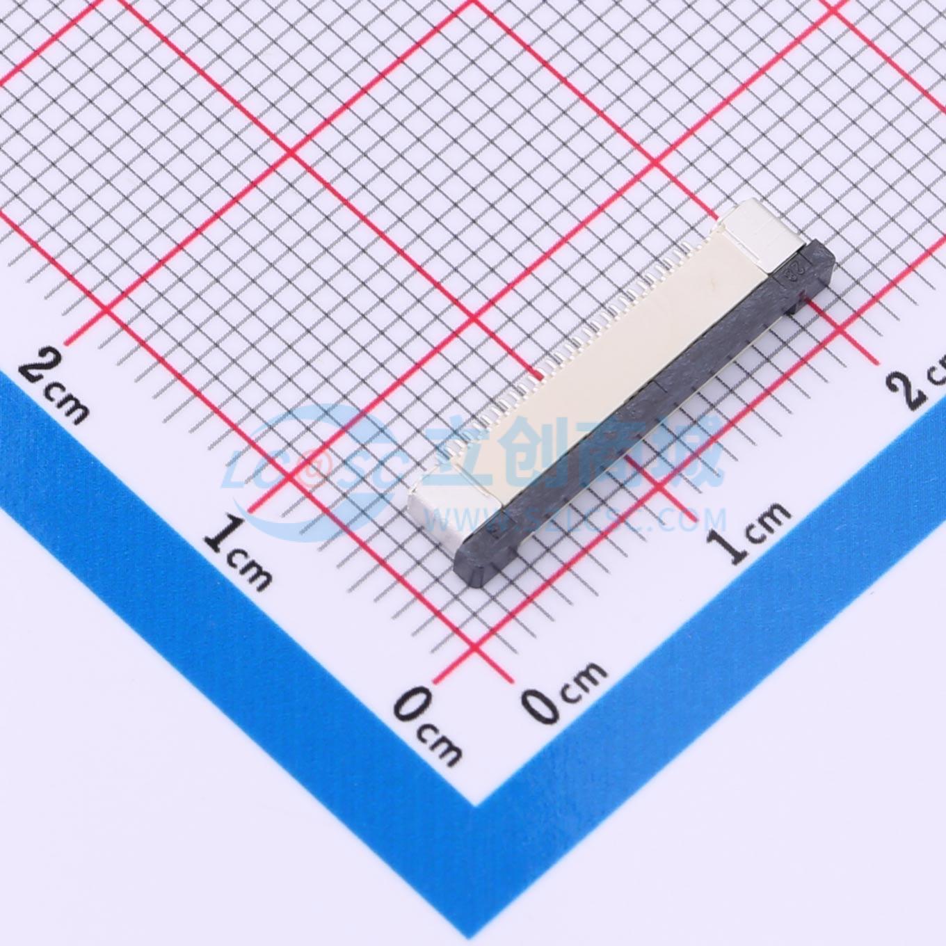 点击查看大图 FPC0.5-WSX11-28P211-H20实物图