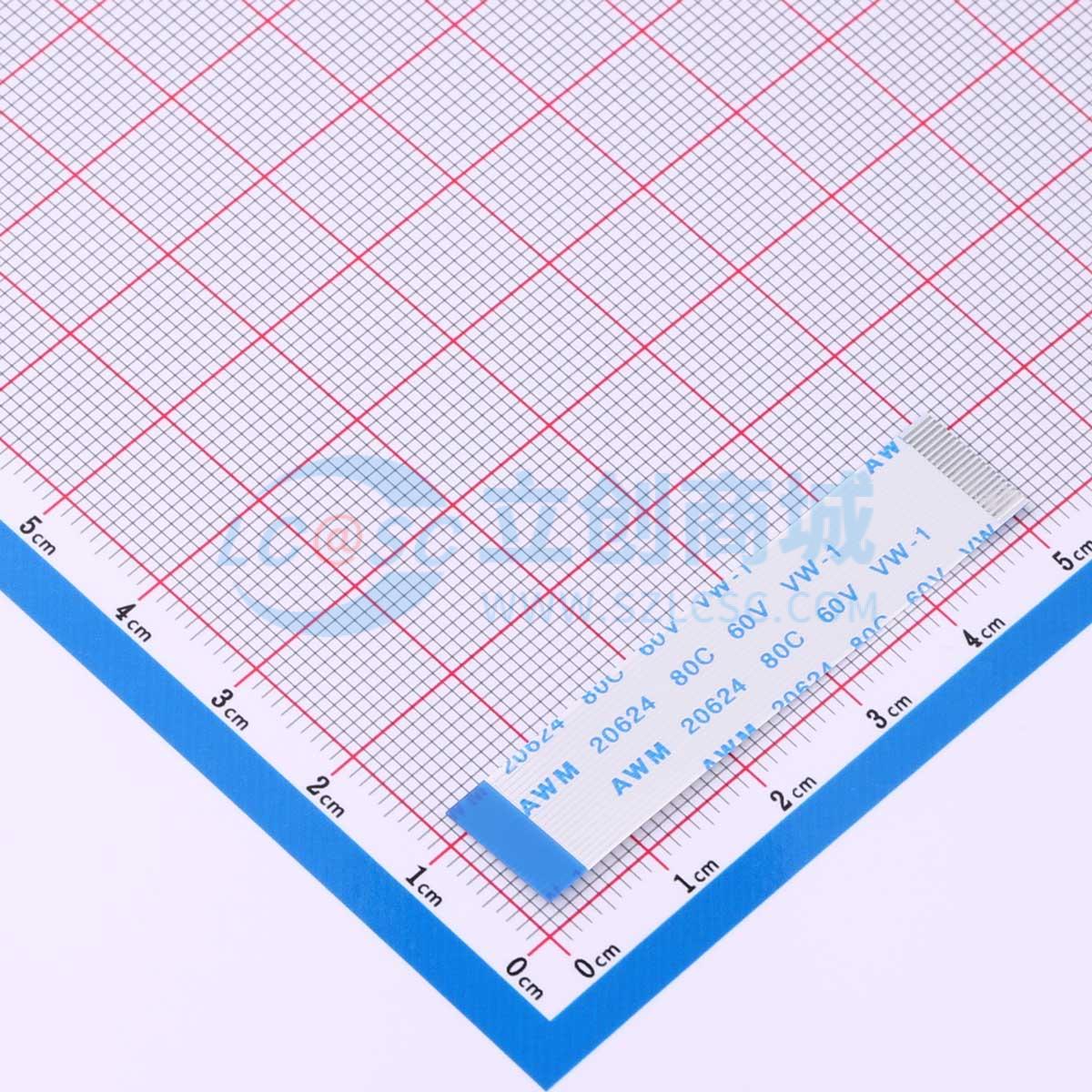 点击查看大图 FFC-0.5-20P-50mm-B实物图