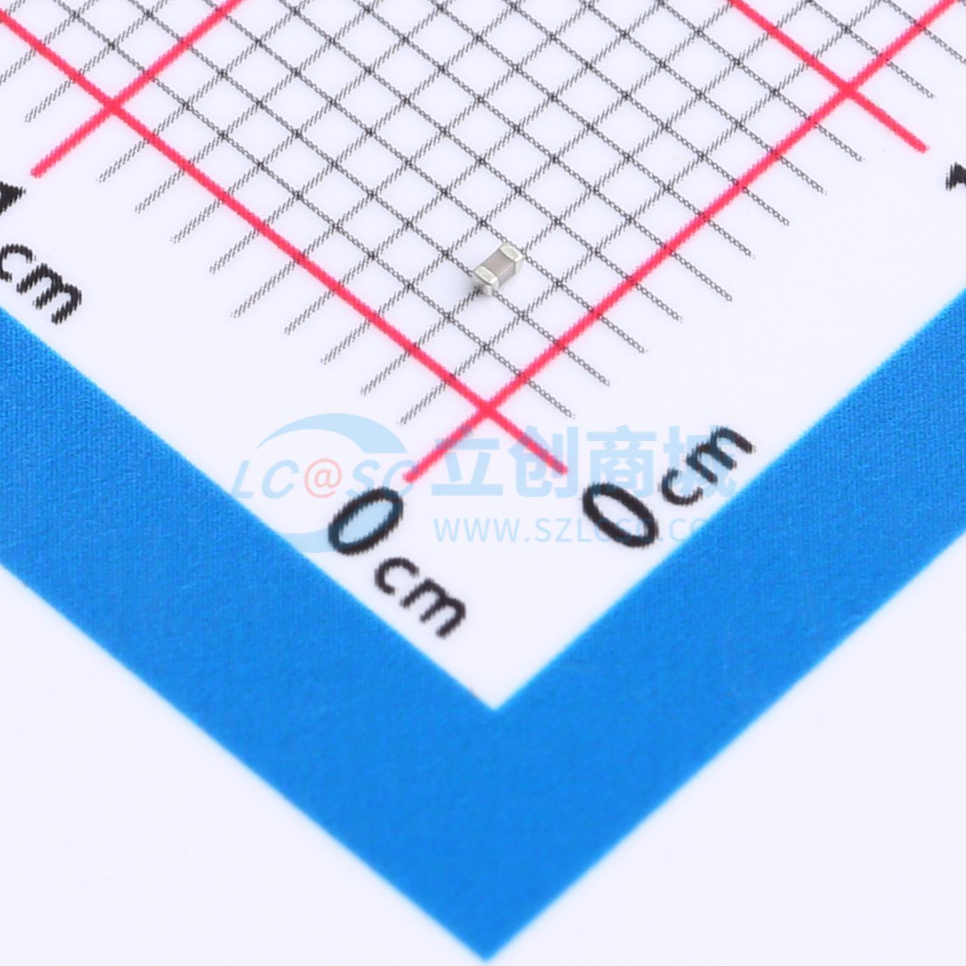 点击查看大图 CGA0402C0G2R2C500GT实物图