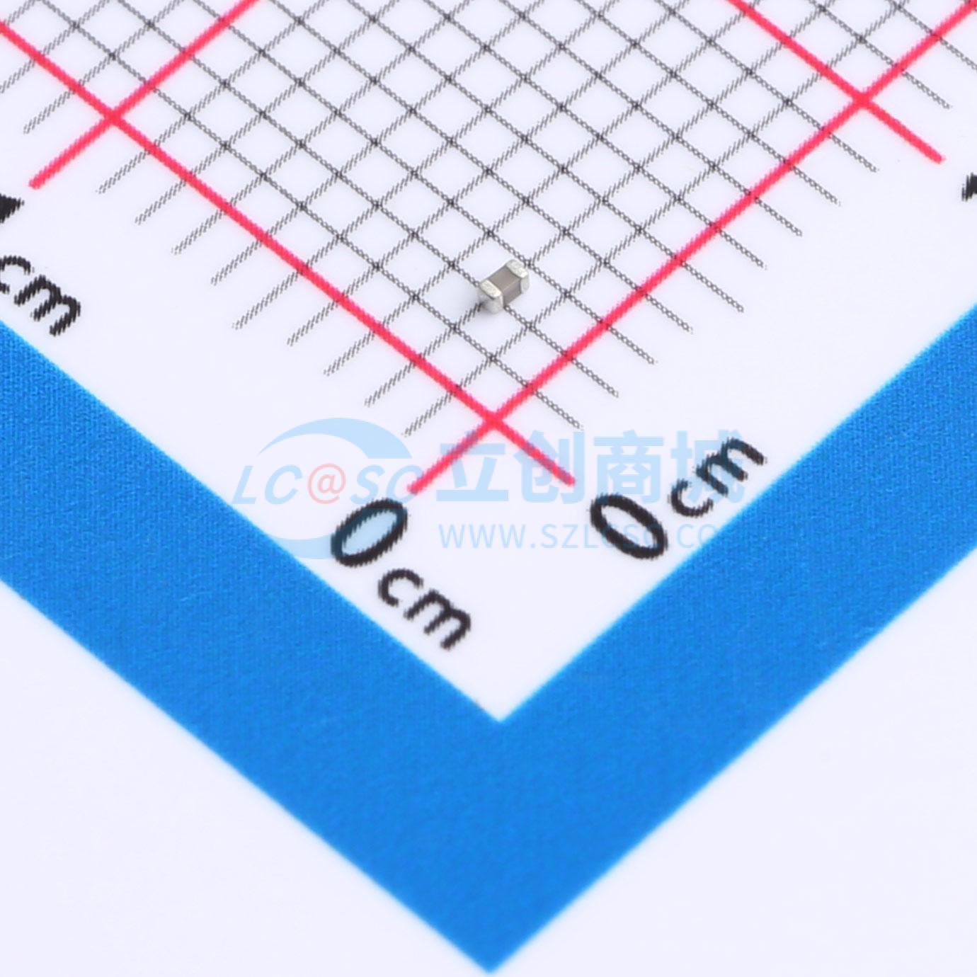 点击查看大图 CGA0402C0GR80B500GT实物图