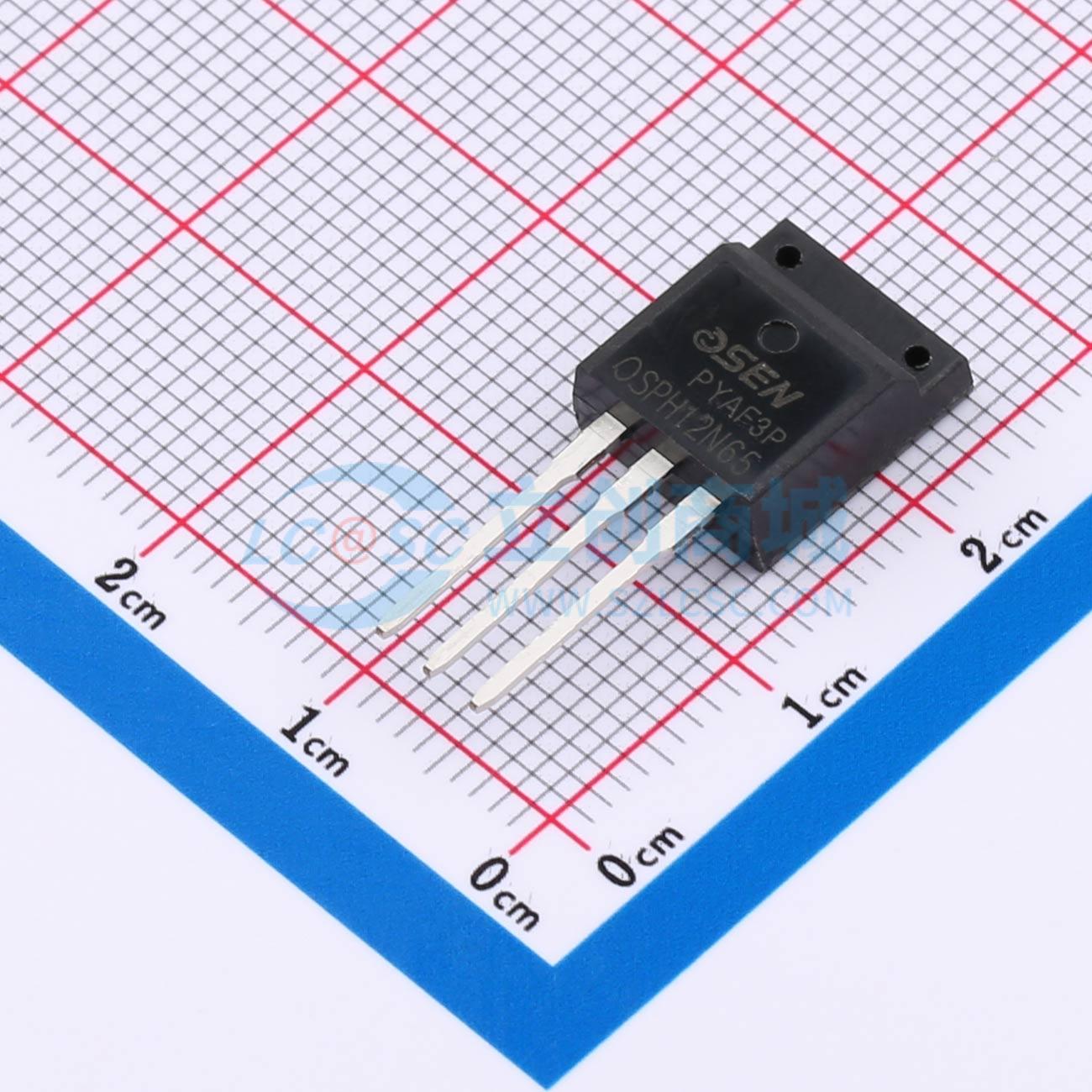 点击查看大图 OSPH12N65实物图