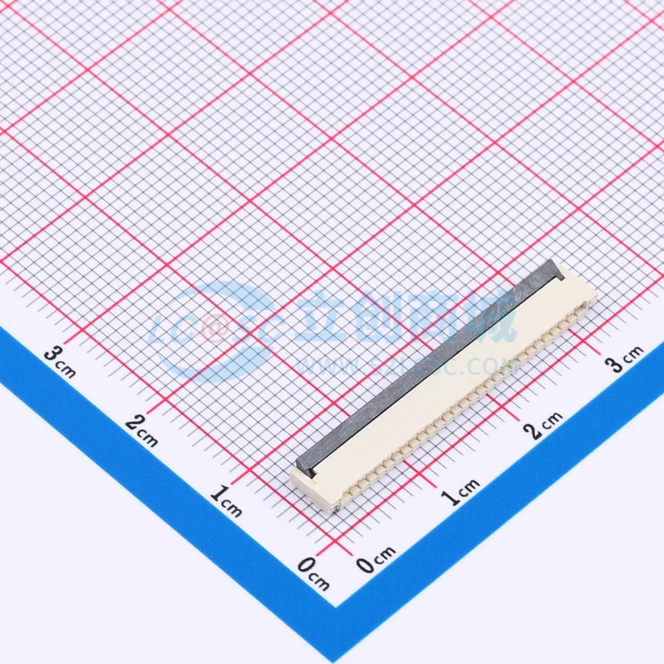 点击查看大图 FPC1.0-WFB11-28P011-H20实物图