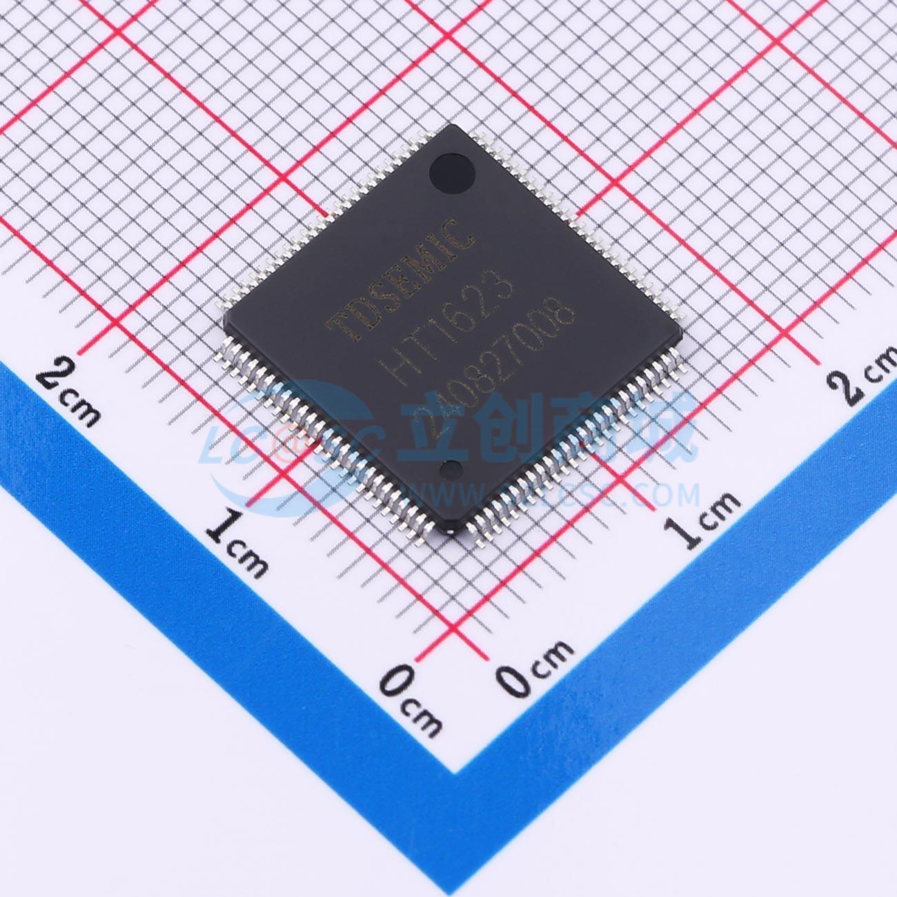 点击查看大图 HT1623-LQFP100-TD实物图