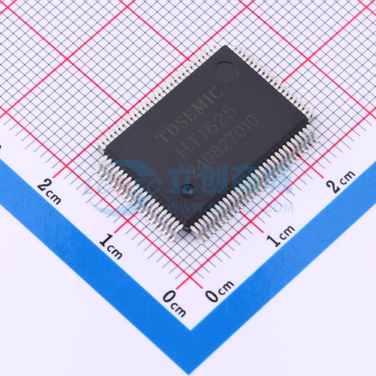 HT1625-QFP100(14*20)-TD实物图