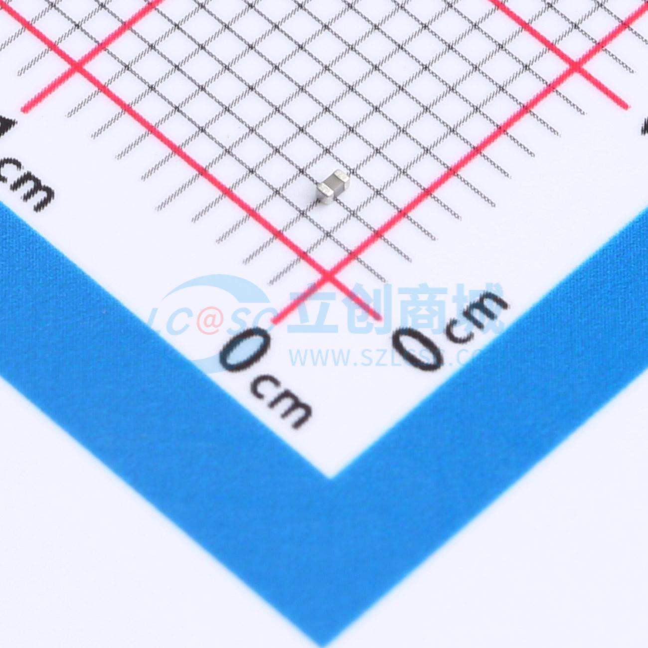 点击查看大图 CGA0402C0G101K500GT实物图