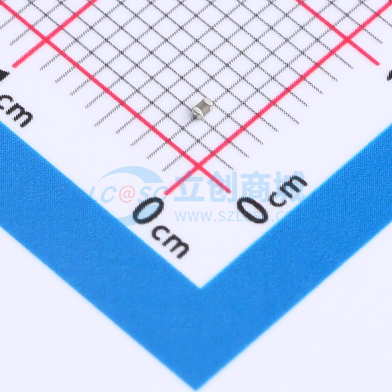 点击查看大图 CGA0402C0G101F500GT实物图