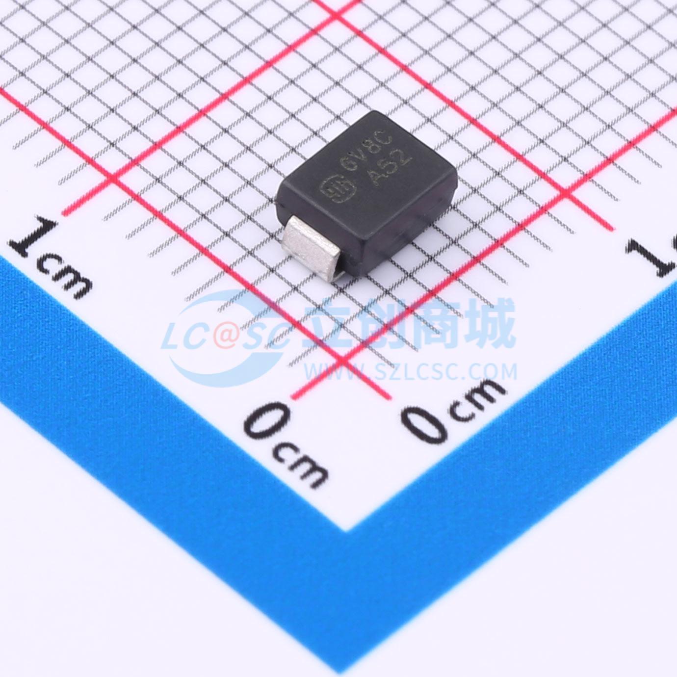 点击查看大图 P6SMB6.8CA实物图