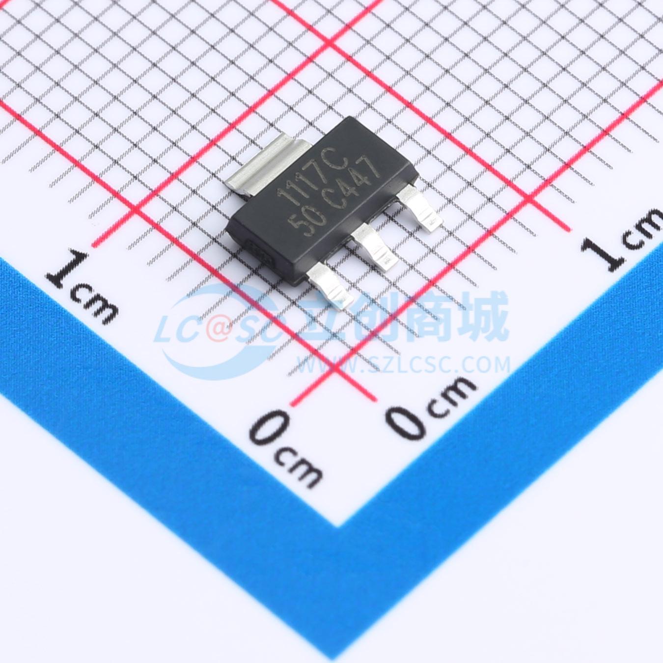 点击查看大图 LM1117MPX-5.0/NOPB-HXY实物图