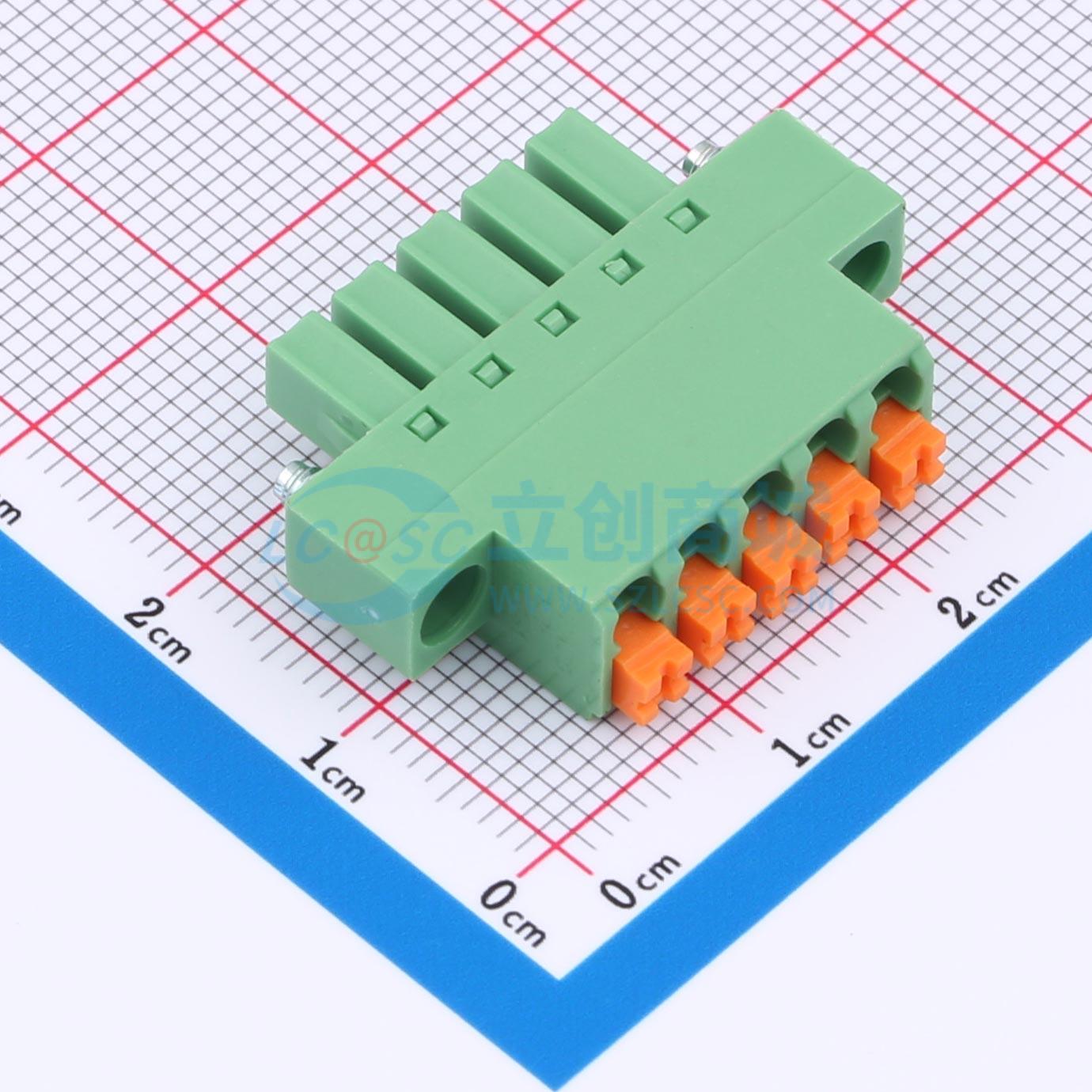 点击查看大图 DB2EKNM-3.81-5P-GN实物图