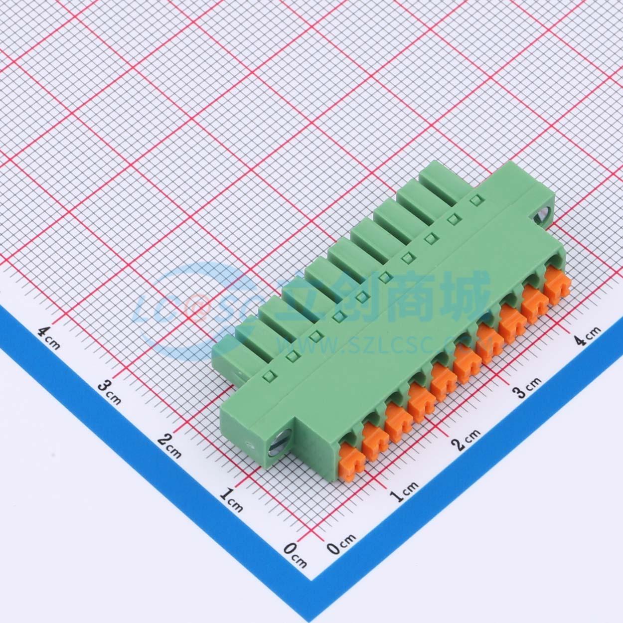 点击查看大图 DB2EKNM-3.81-10P-GN实物图