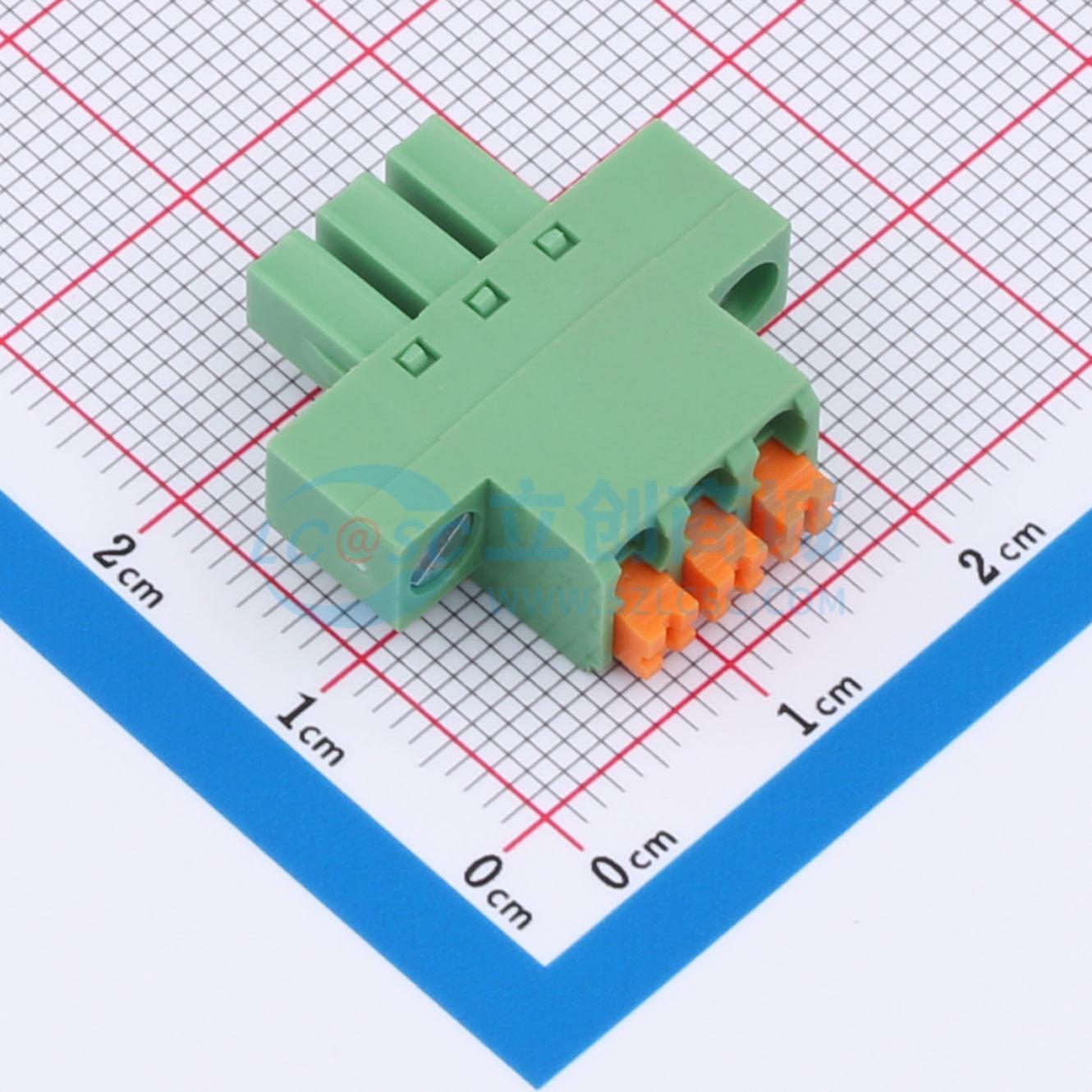 点击查看大图 DB2EKNM-3.81-3P-GN实物图