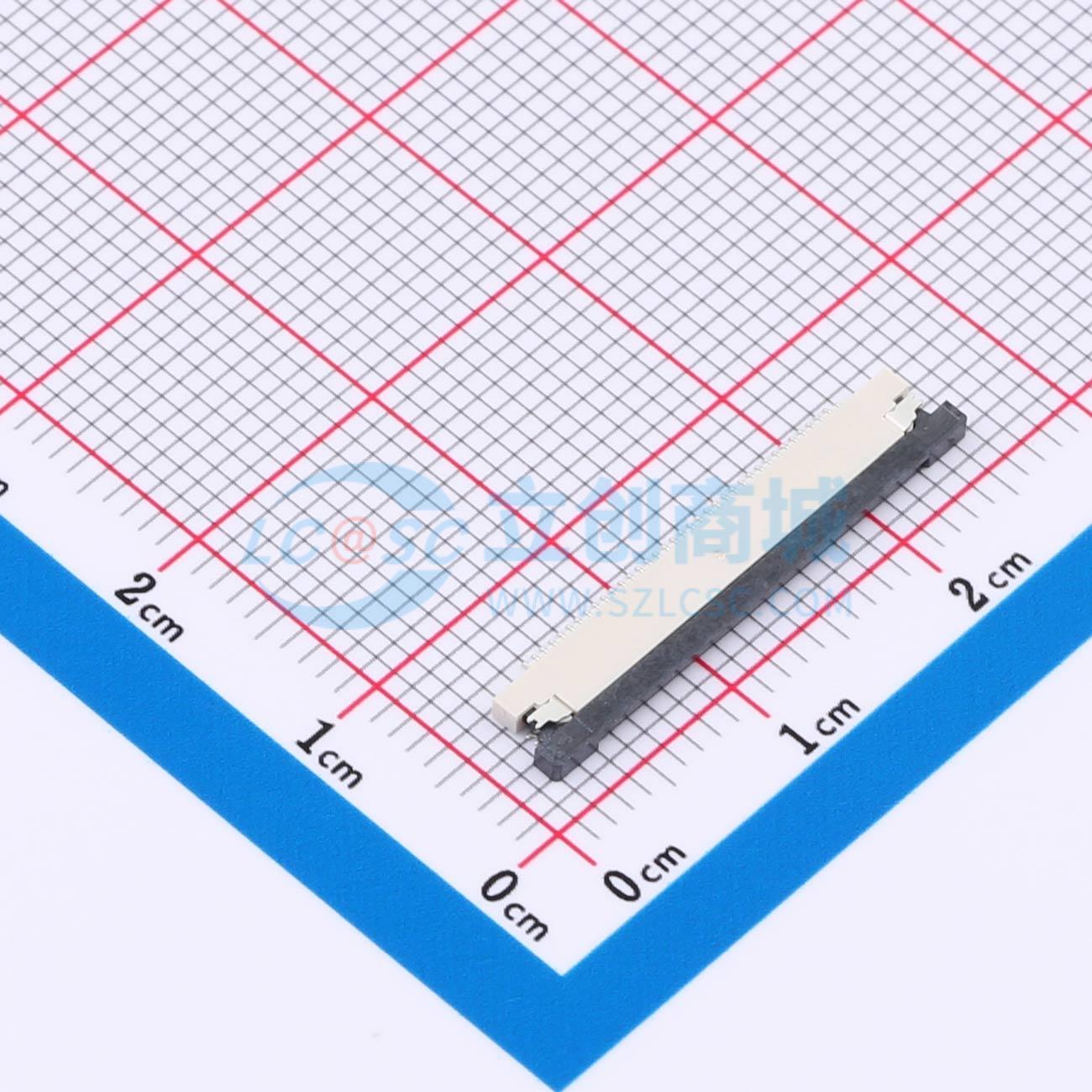 点击查看大图 KH-CL0.5-H1.2-36PIN-SMT实物图