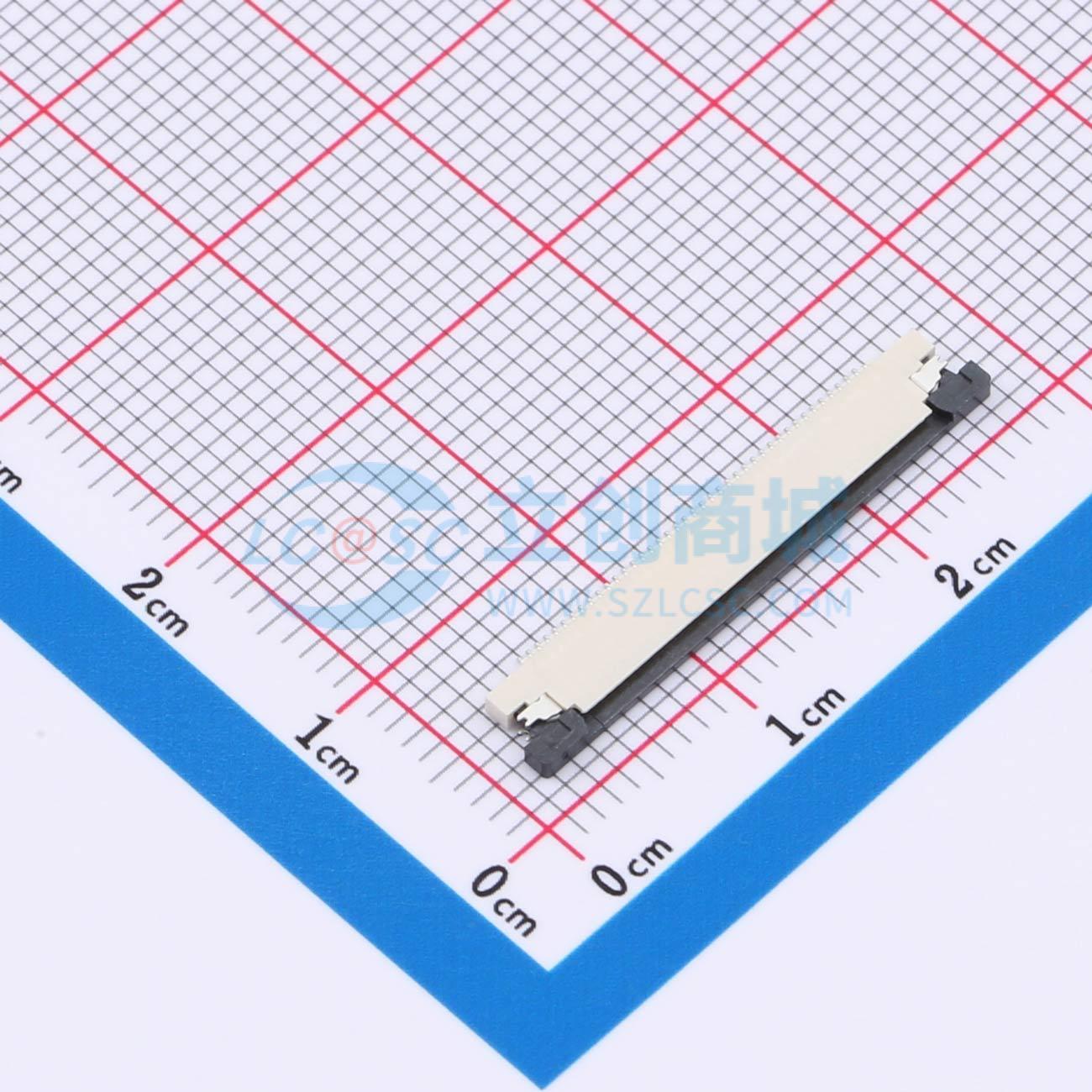 点击查看大图 KH-CL0.5-H1.2-40PS-SMT实物图