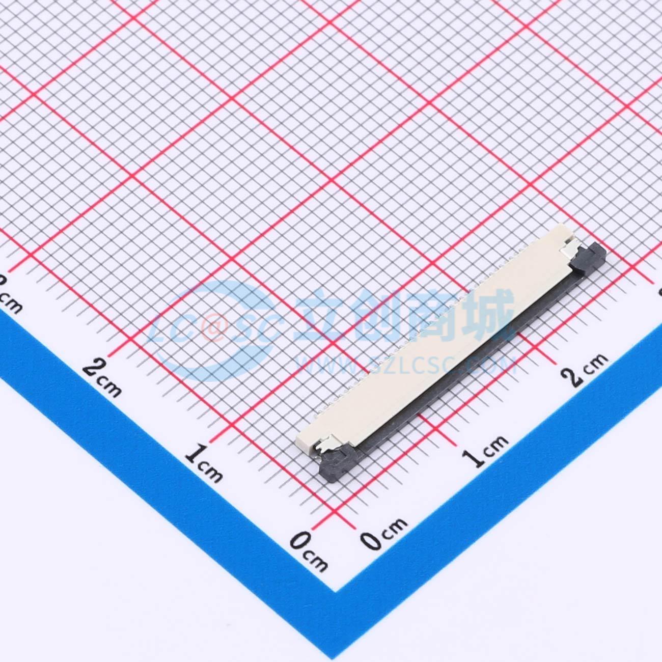 点击查看大图 KH-CL0.5-H1.2-43PS-SMT实物图