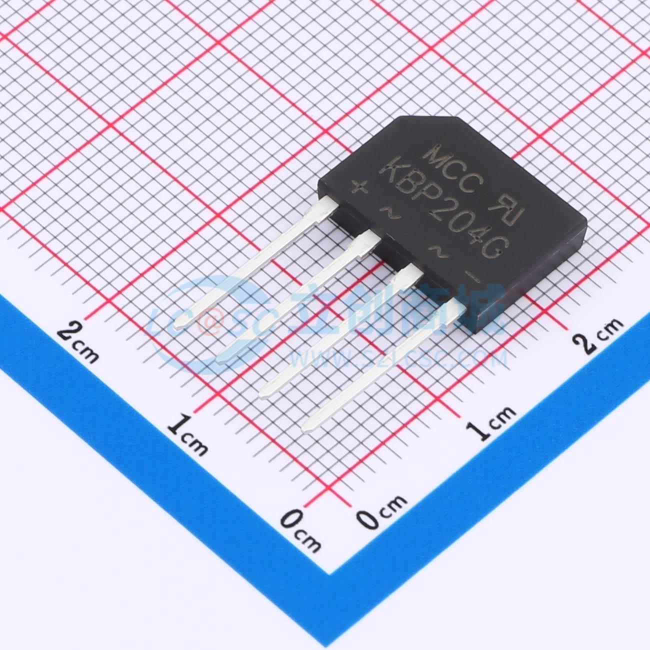点击查看大图 KBP204G-BP实物图