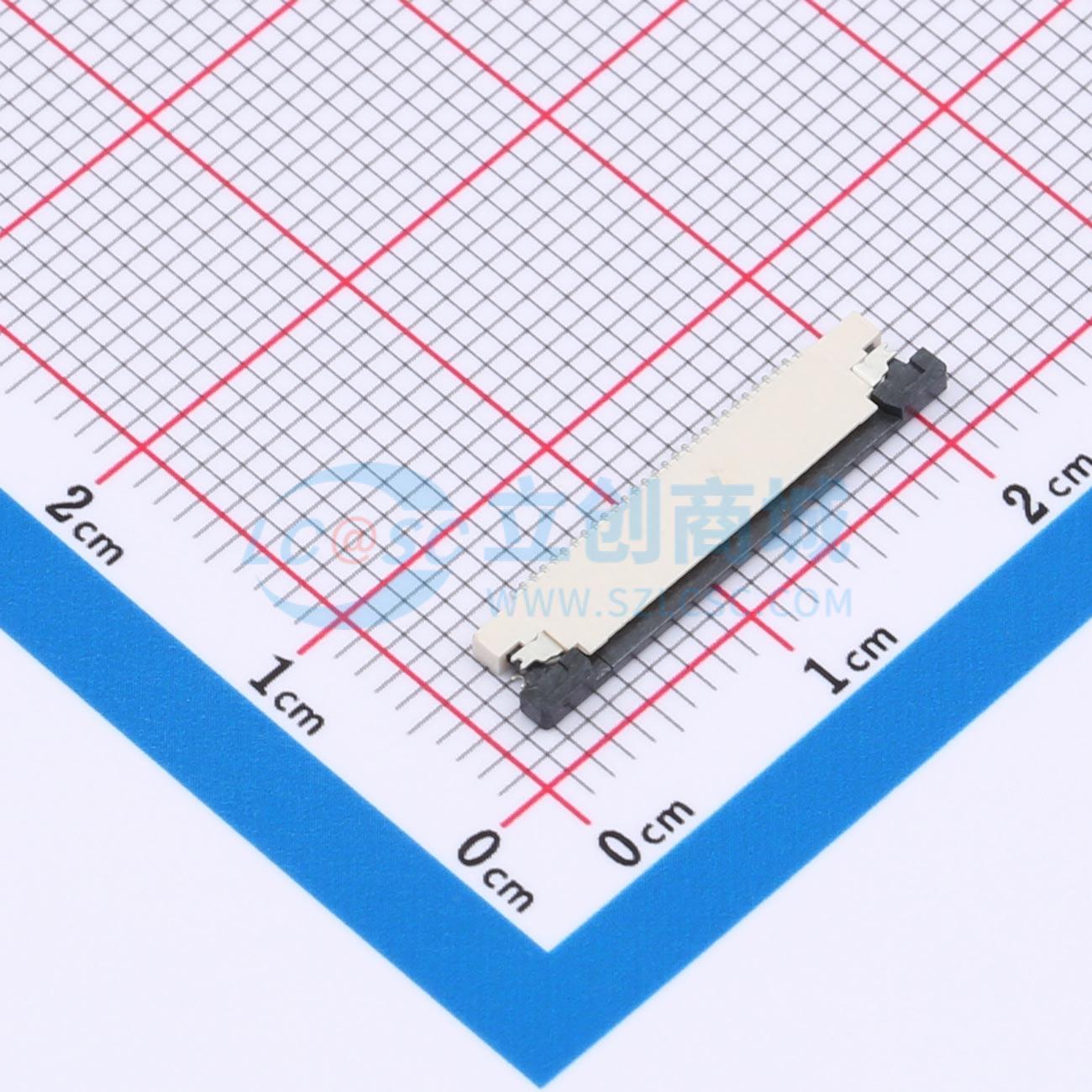 点击查看大图 KH-CL0.5-H1.2-28PS-SMT实物图