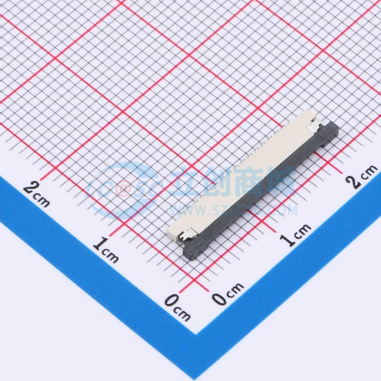 点击查看大图 KH-CL0.5-H1.2-32PIN-SMT实物图