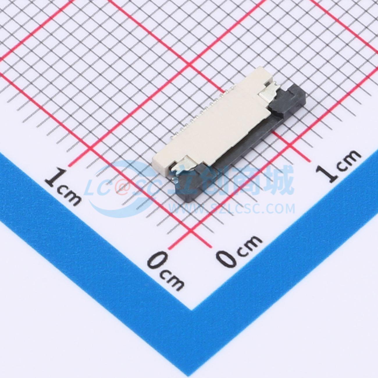 点击查看大图 KH-CL0.5-H1.2-12PS-SMT实物图