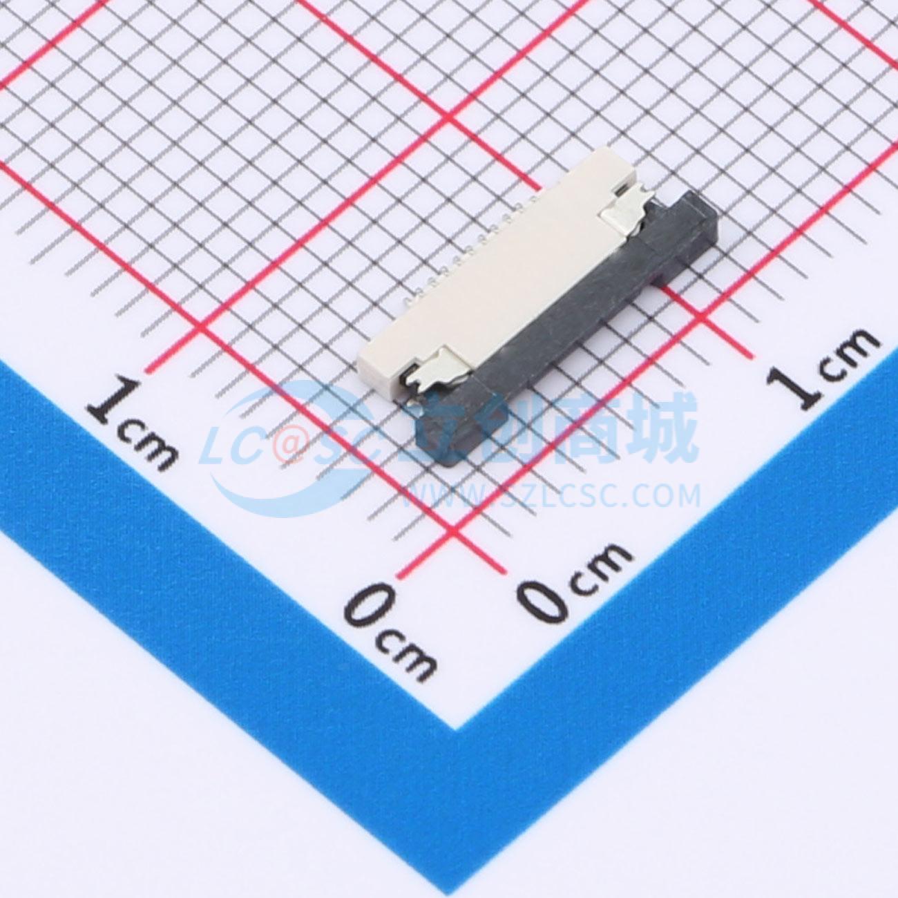 点击查看大图 KH-CL0.5-H1.2-10PIN-SMT实物图