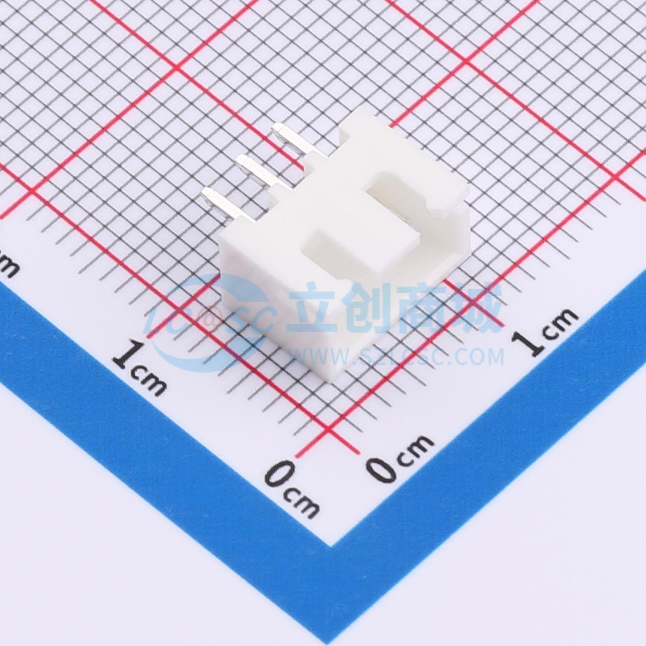 点击查看大图 WAFER-XH2.54-3PZZ-W实物图