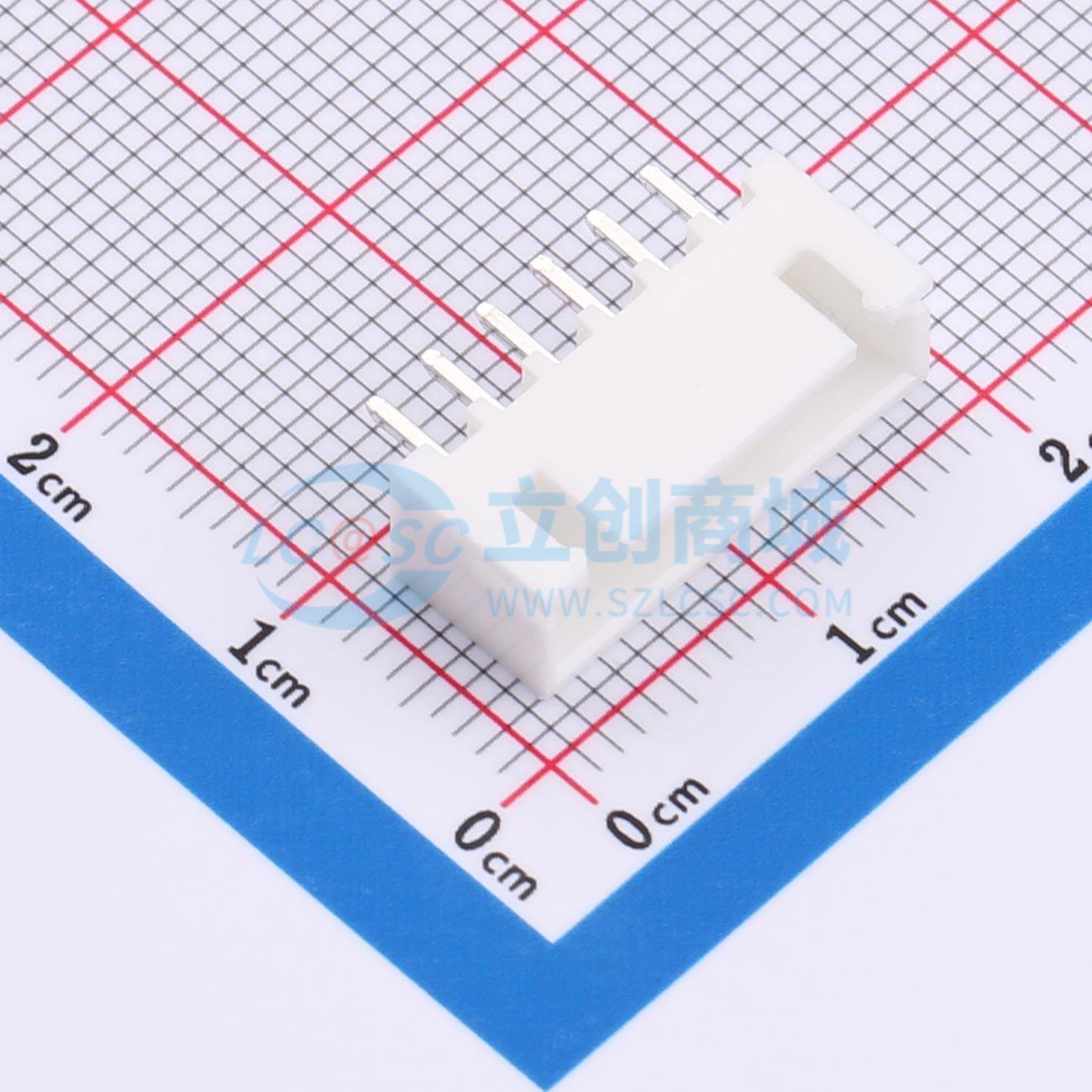 点击查看大图 WAFER-XH2.54-6PZZ-W实物图