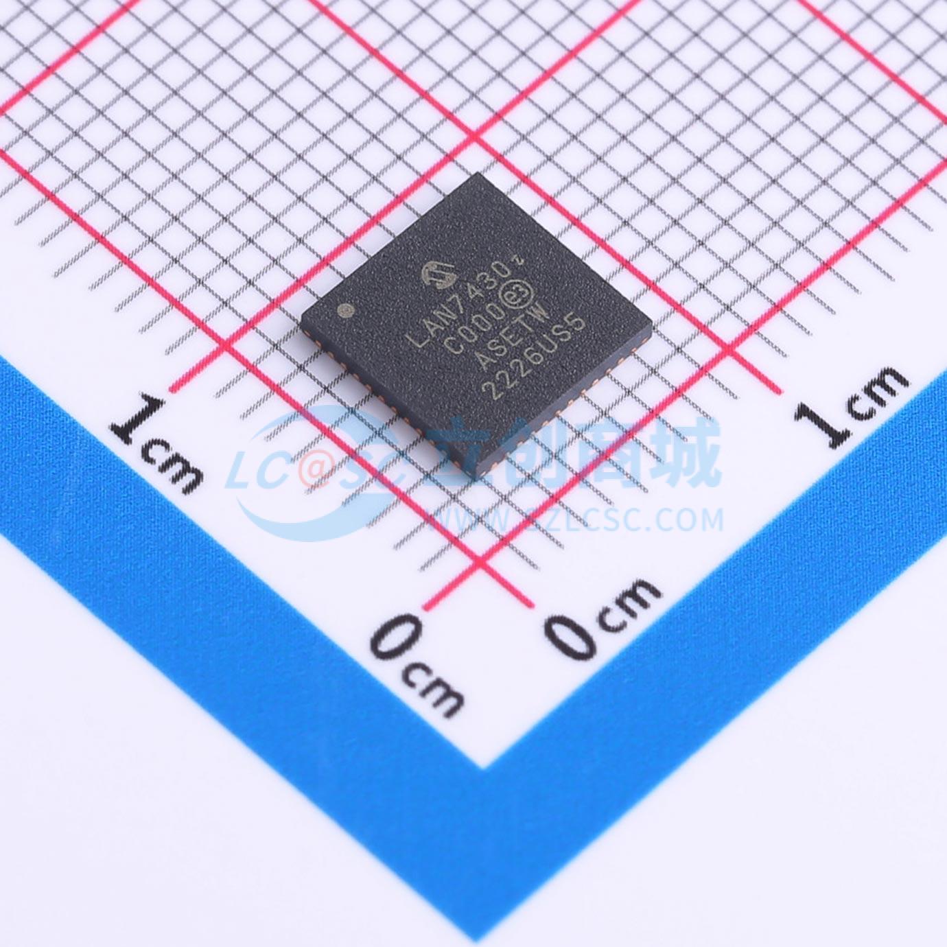 点击查看大图 LAN7430T-I/Y9X实物图