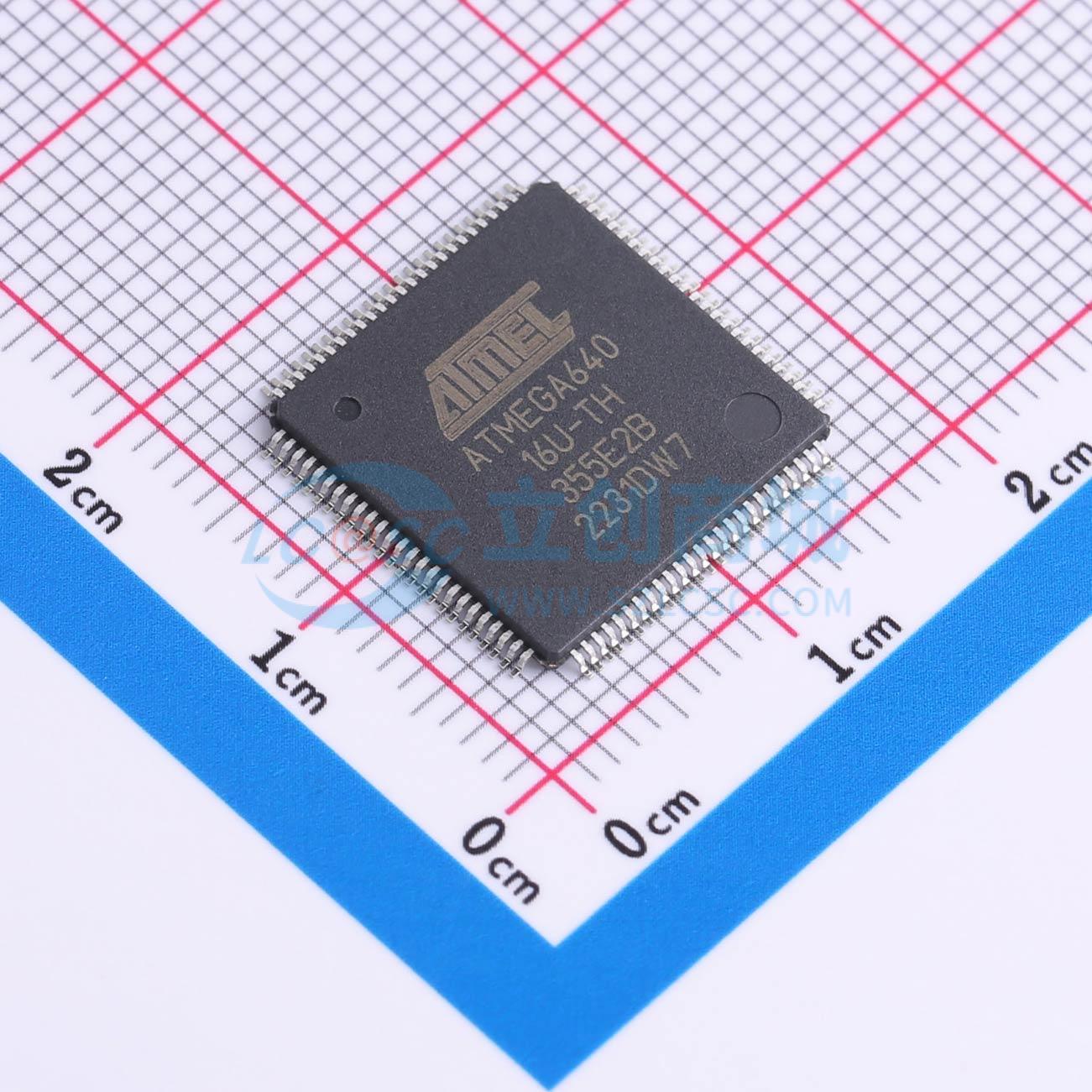 点击查看大图 ATMEGA640-16AUR实物图