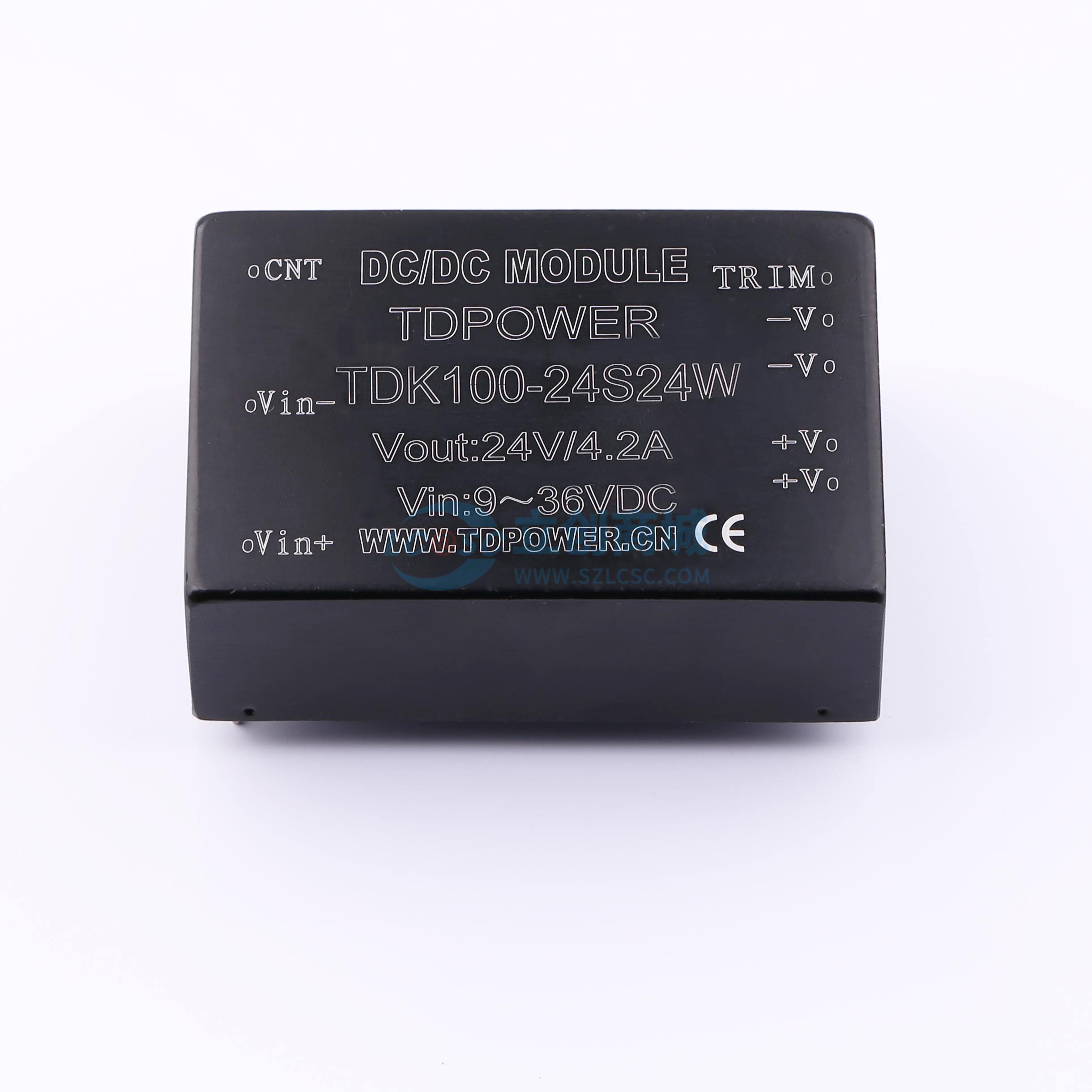 点击查看大图 TDK100-24S24W实物图