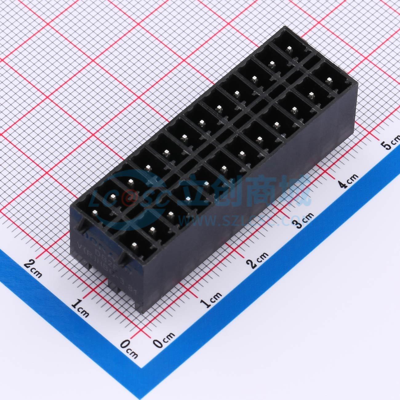 点击查看大图 DB2EVHBG-3.81-2*12P-BK实物图