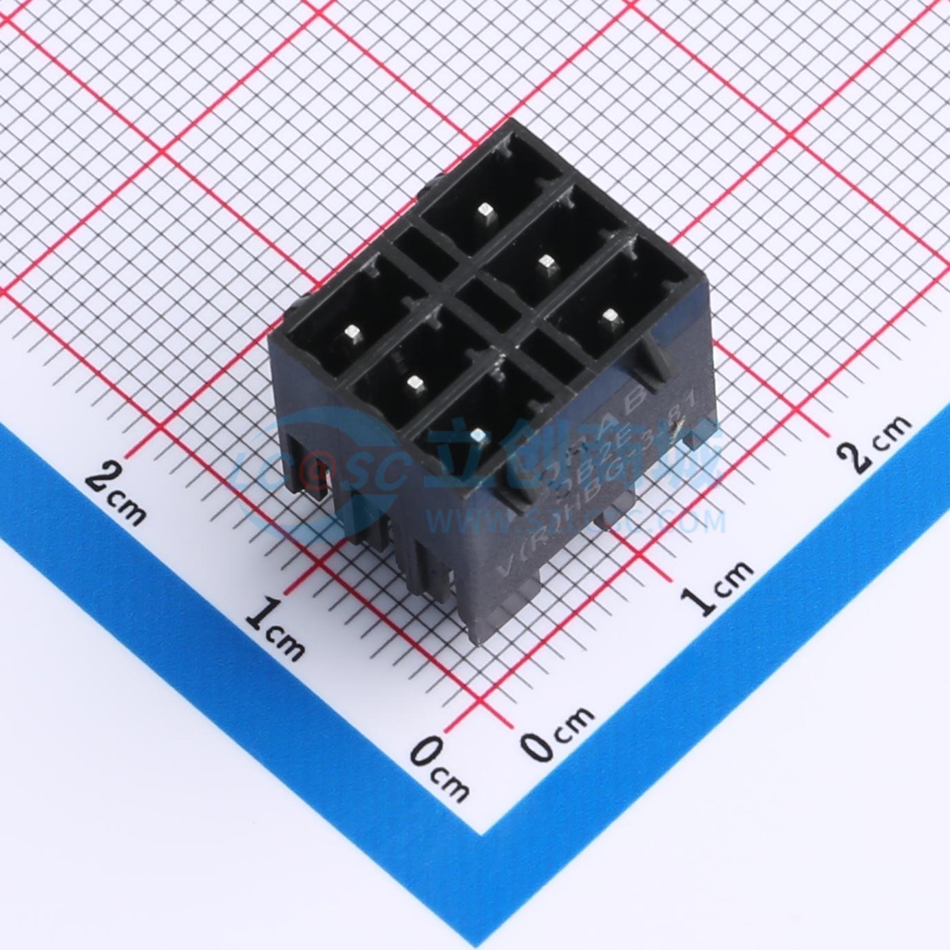 点击查看大图 DB2EVHBG-3.81-2*3P-BK实物图