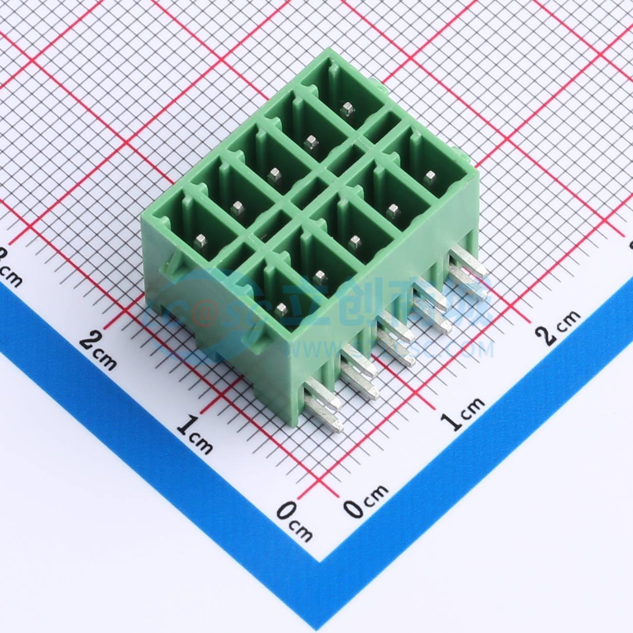 点击查看大图 DB2ERHBG-3.81-2*5P-GN实物图