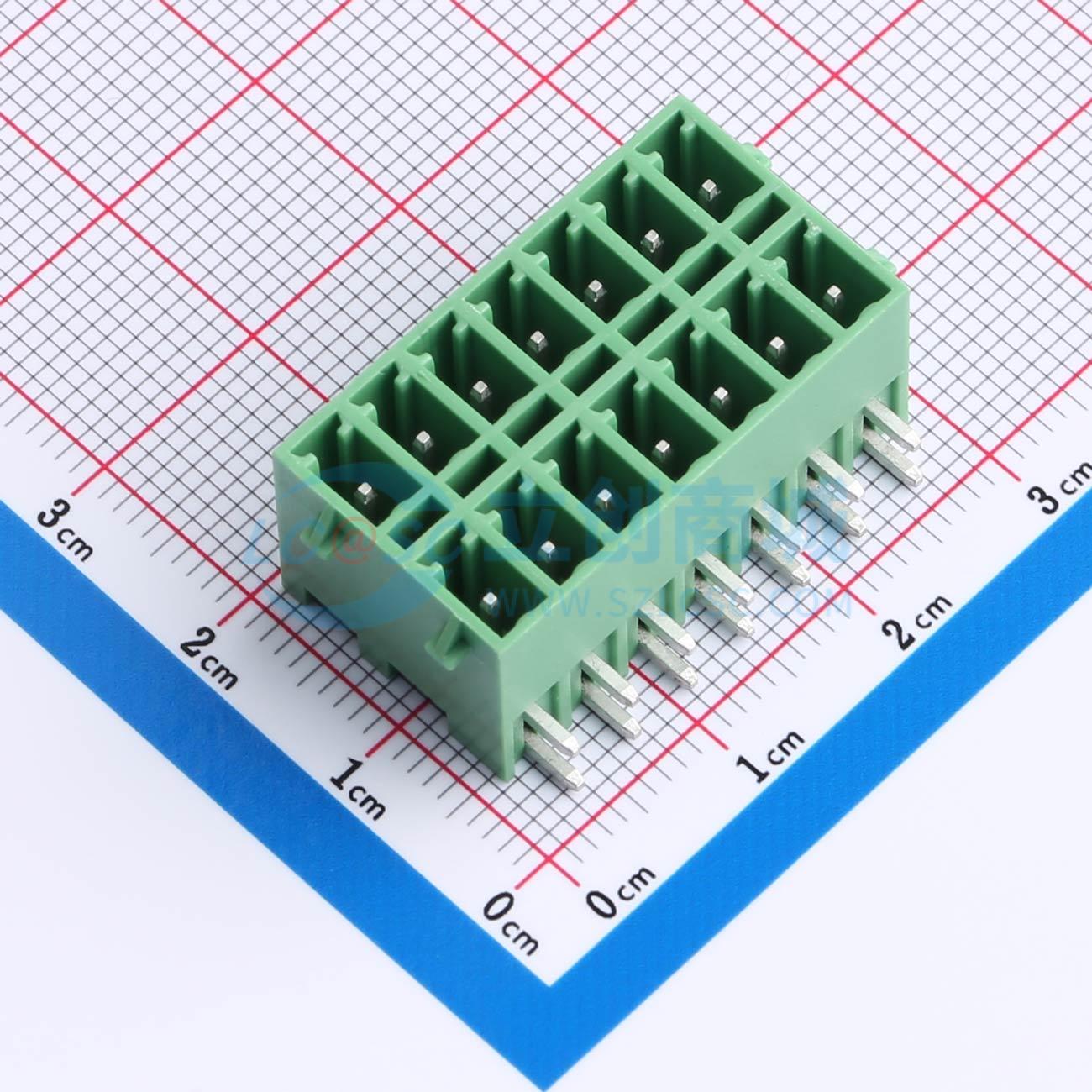 点击查看大图 DB2ERHBG-3.81-2*7P-GN实物图