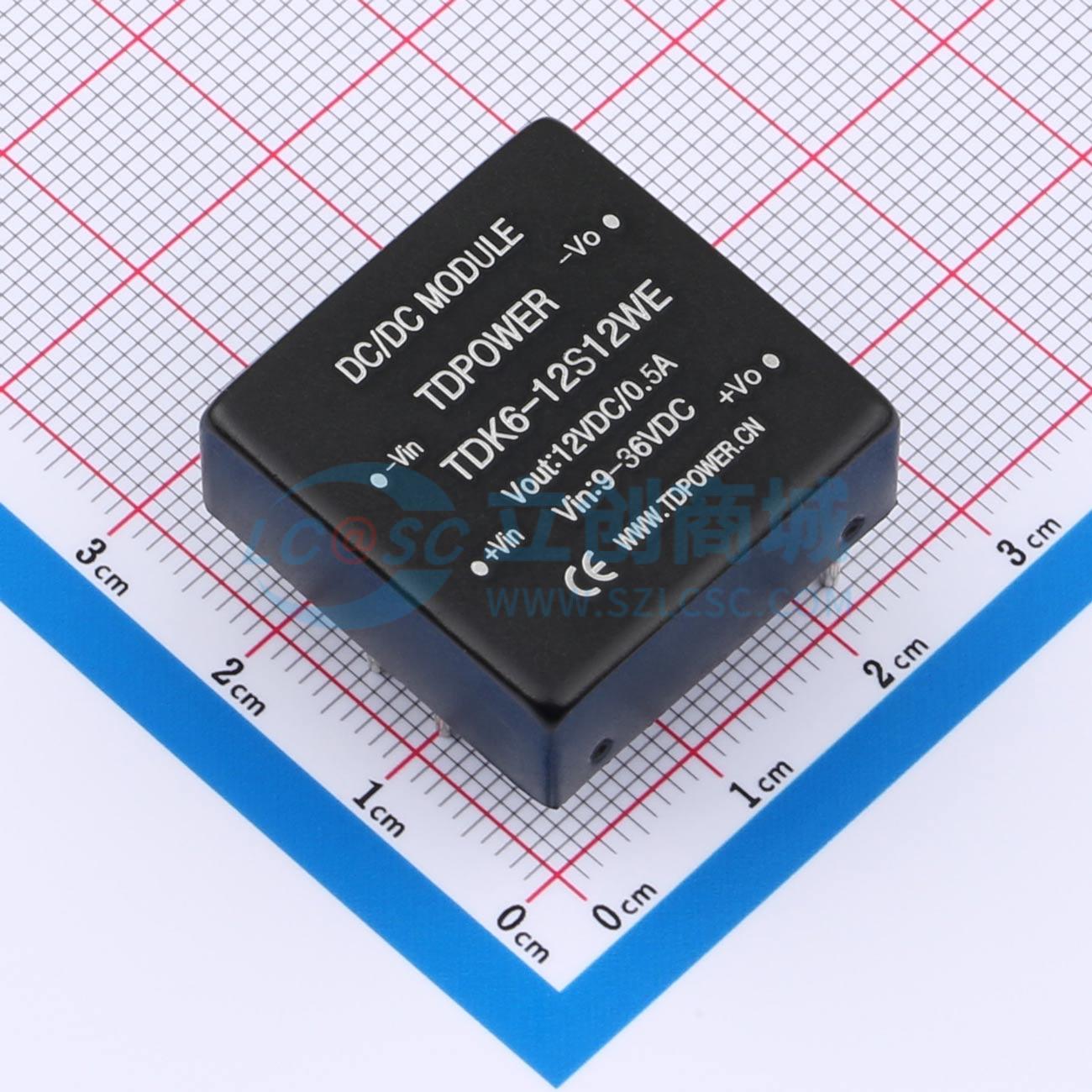 点击查看大图 TDK6-12S12WE实物图