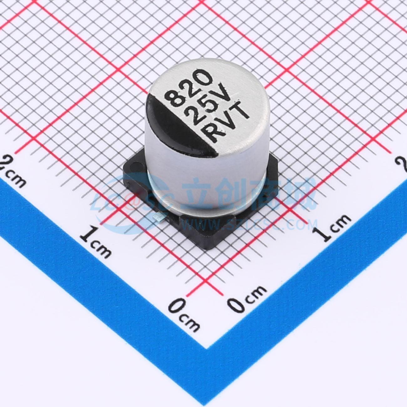 点击查看大图 RVT1E821M1010实物图