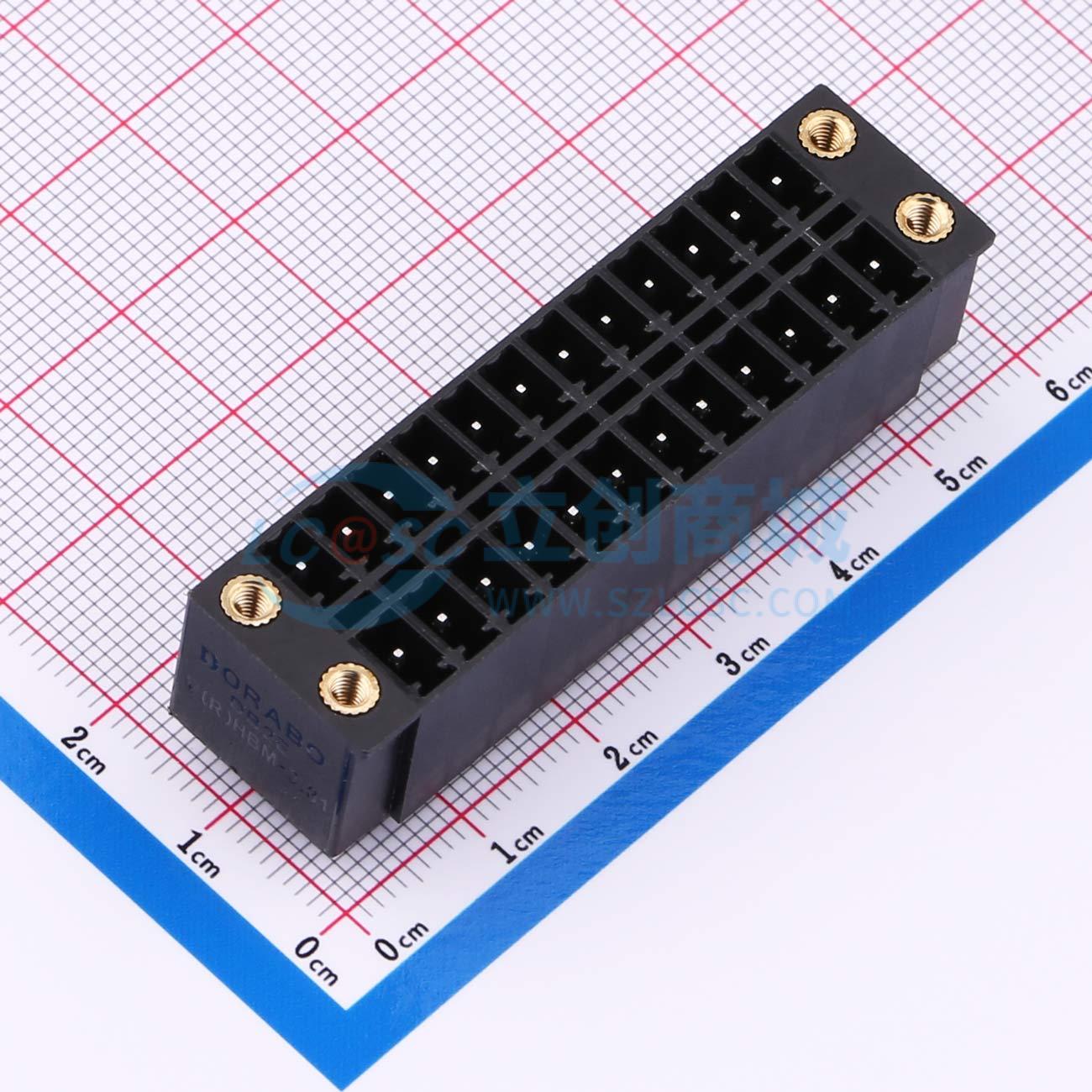 点击查看大图 DB2EVHBM-3.81-2*12P-BK实物图