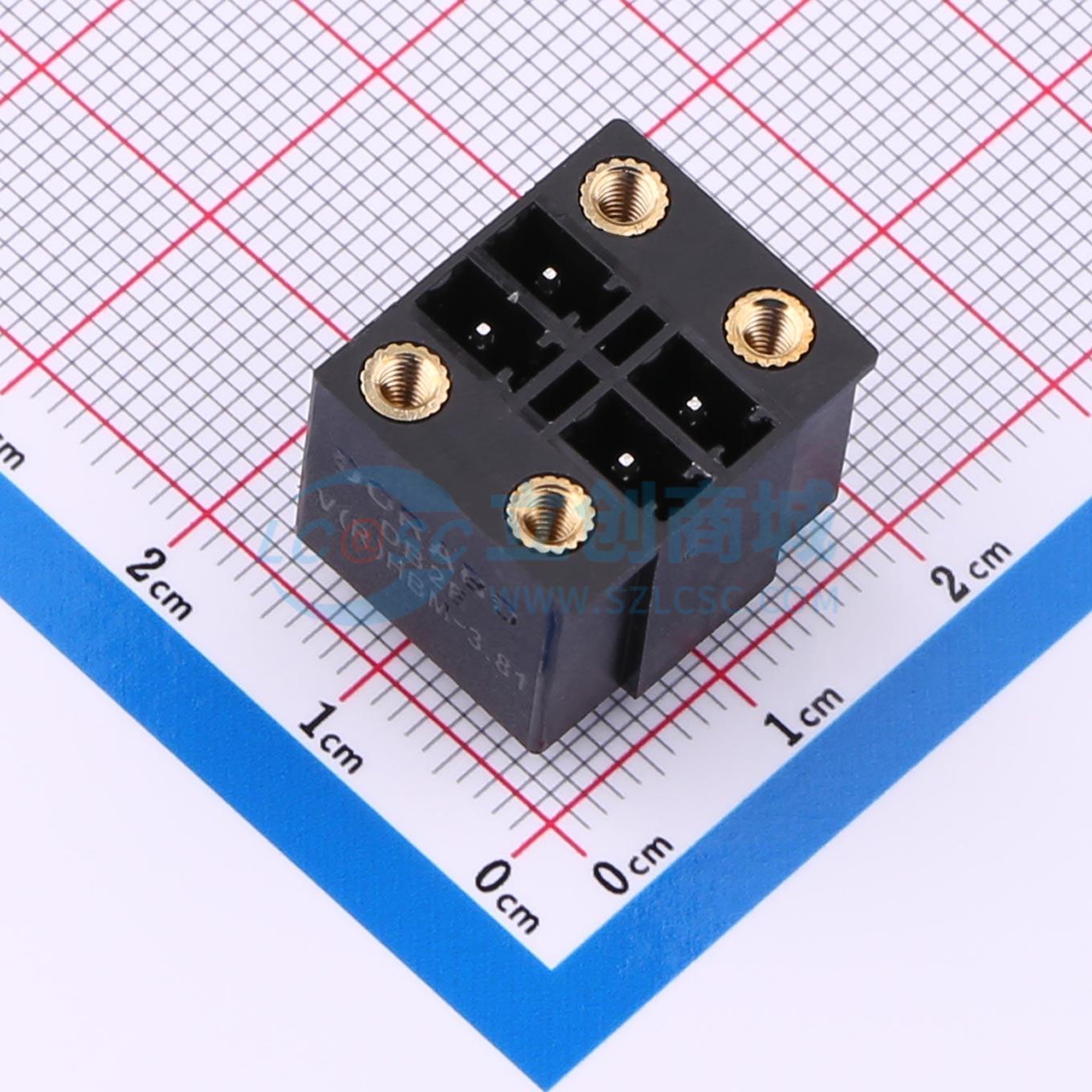 点击查看大图 DB2EVHBM-3.81-2*2P-BK实物图