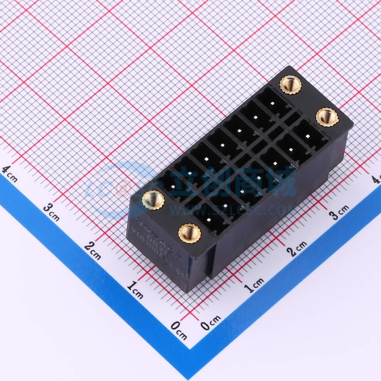 点击查看大图 DB2EVHBM-3.81-2*7P-BK实物图
