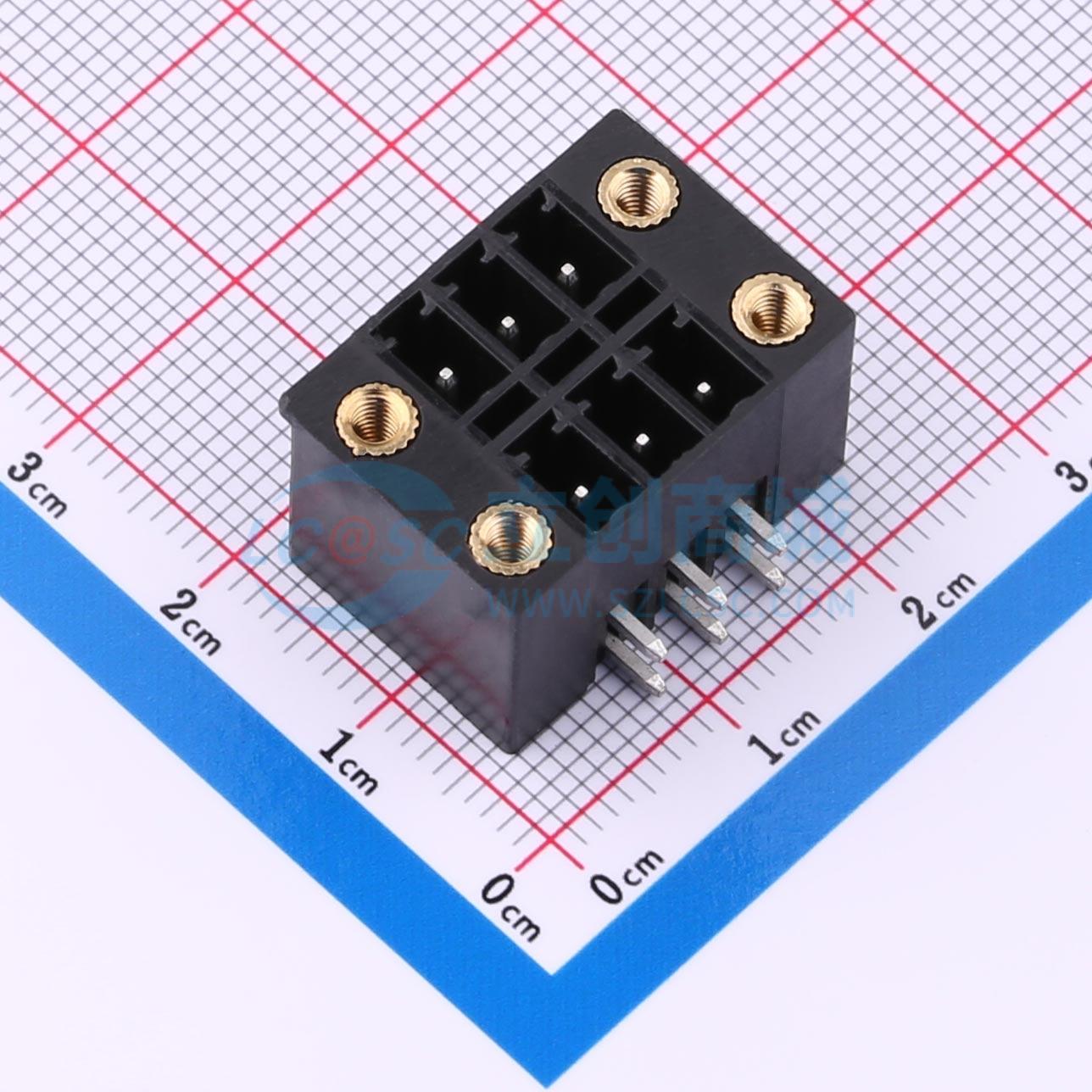 点击查看大图 DB2ERHBM-3.81-2*3P-BK实物图