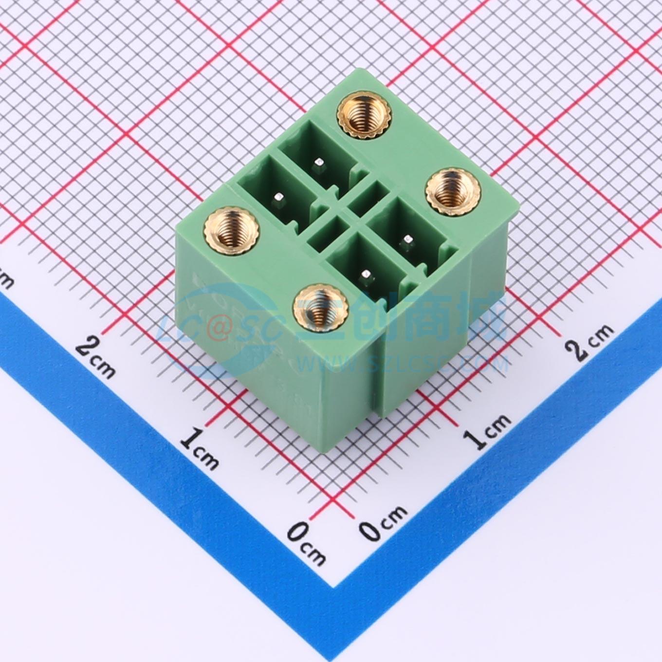 点击查看大图 DB2EVHBM-3.81-2*2P-GN实物图