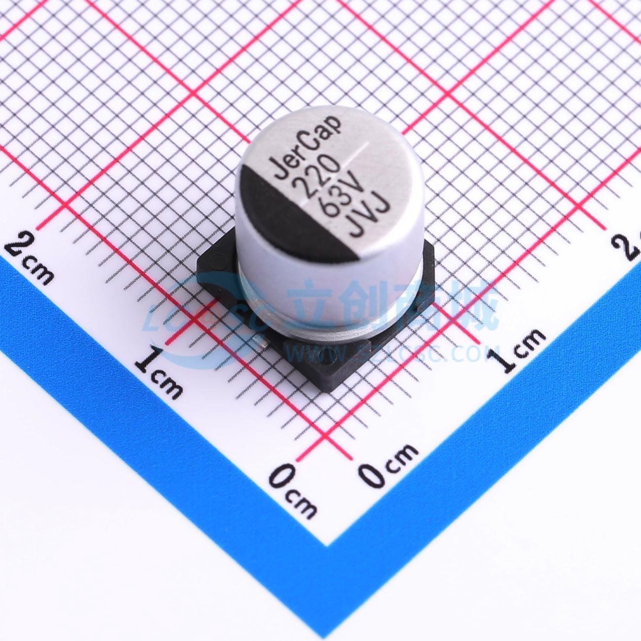 点击查看大图 JVJ63V220M10x10实物图