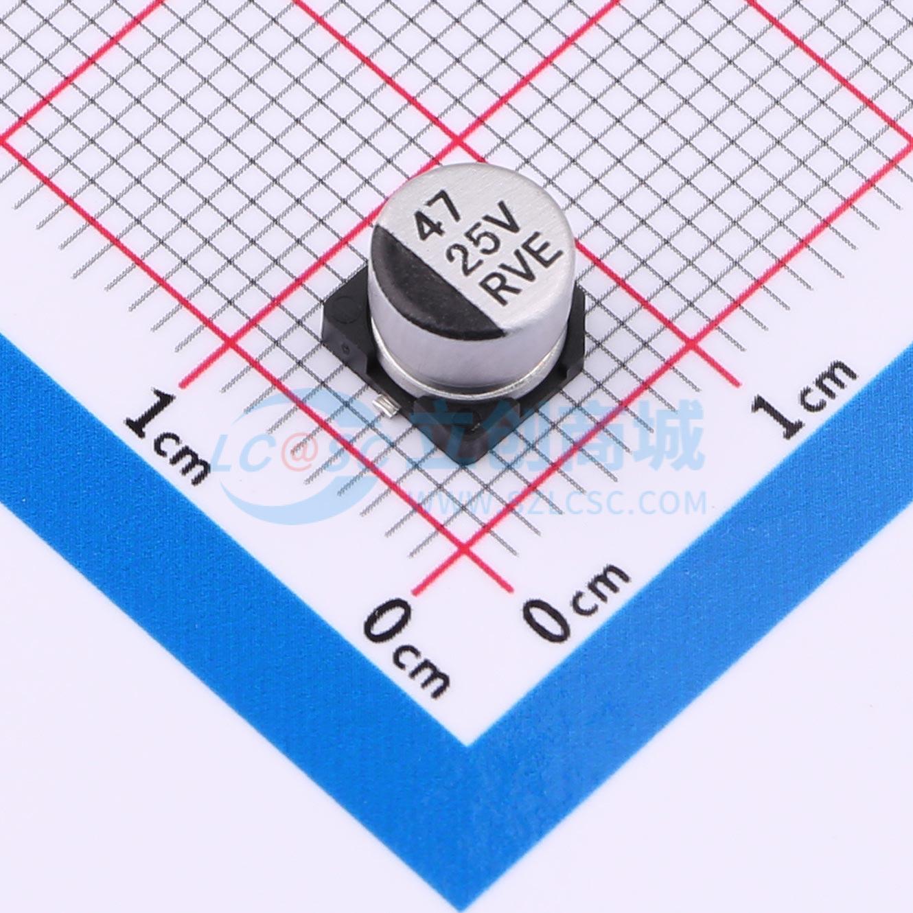 RVE1E470M0605ZY实物图