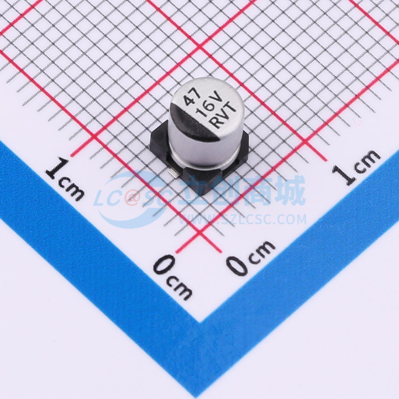 点击查看大图 RVT1C470M0505ZY实物图