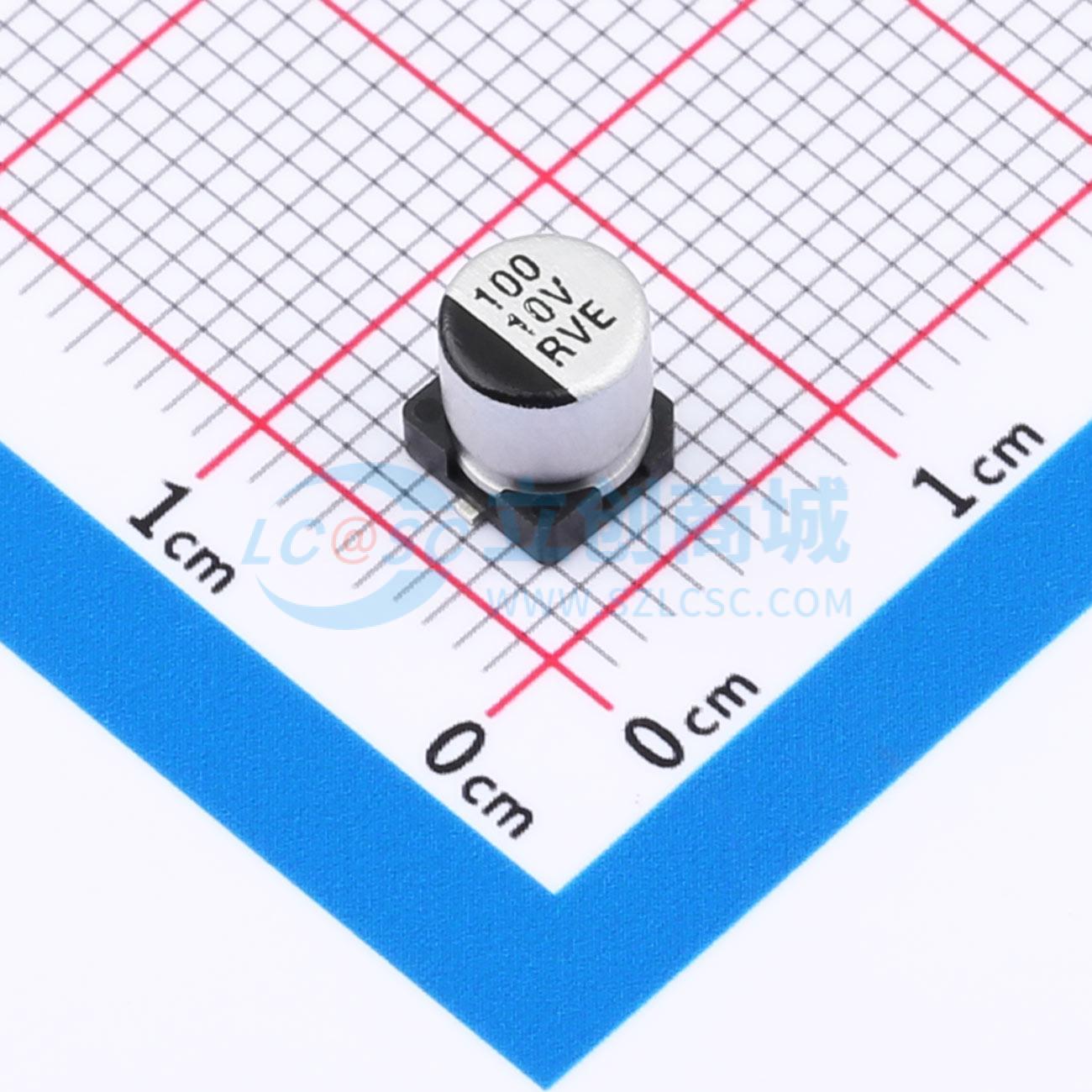 RVE1A101M0505ZY实物图