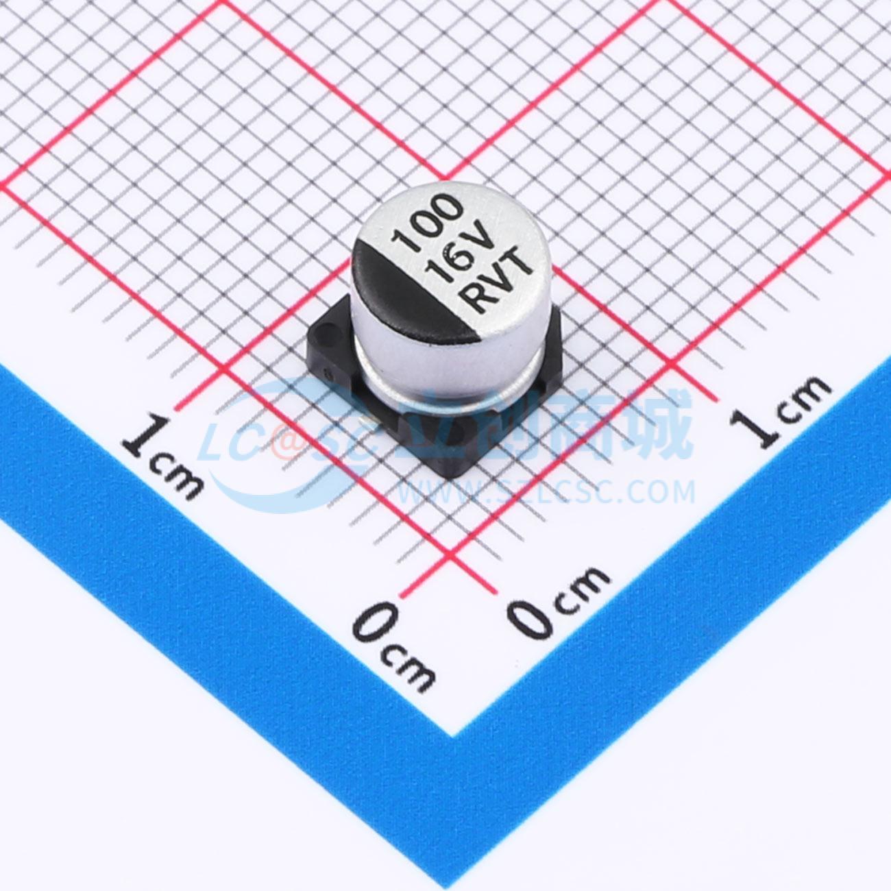点击查看大图 RVT1C101M0605ZY实物图