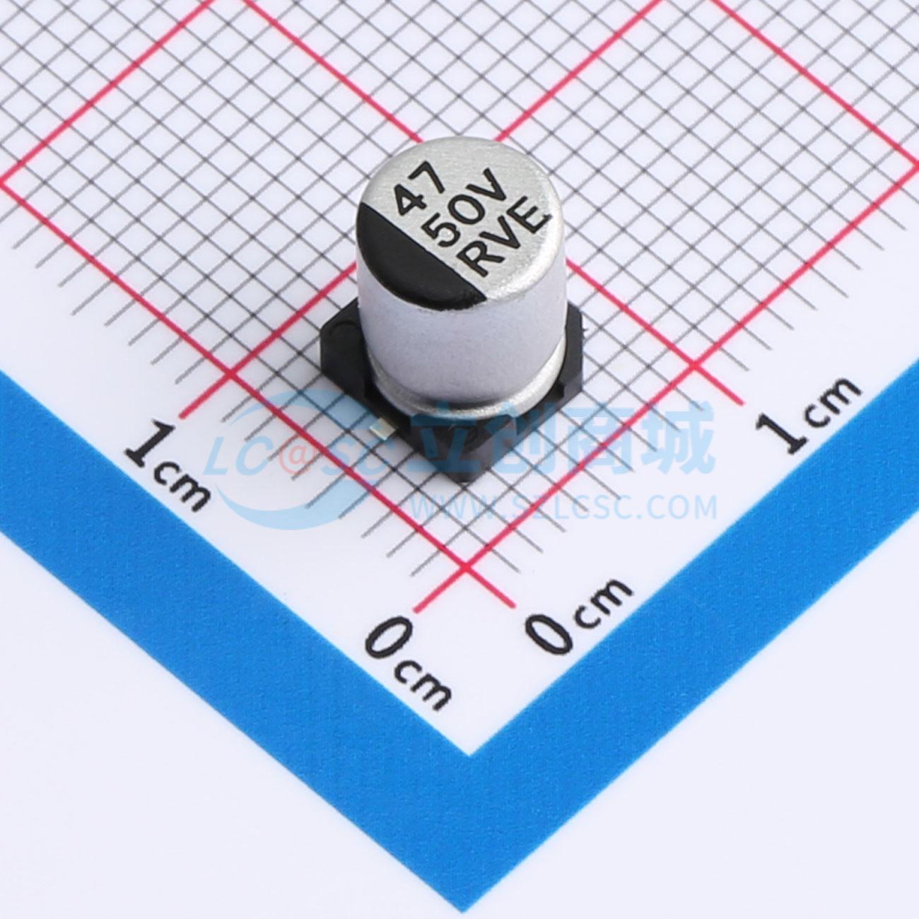 点击查看大图 RVE1H470M0607实物图
