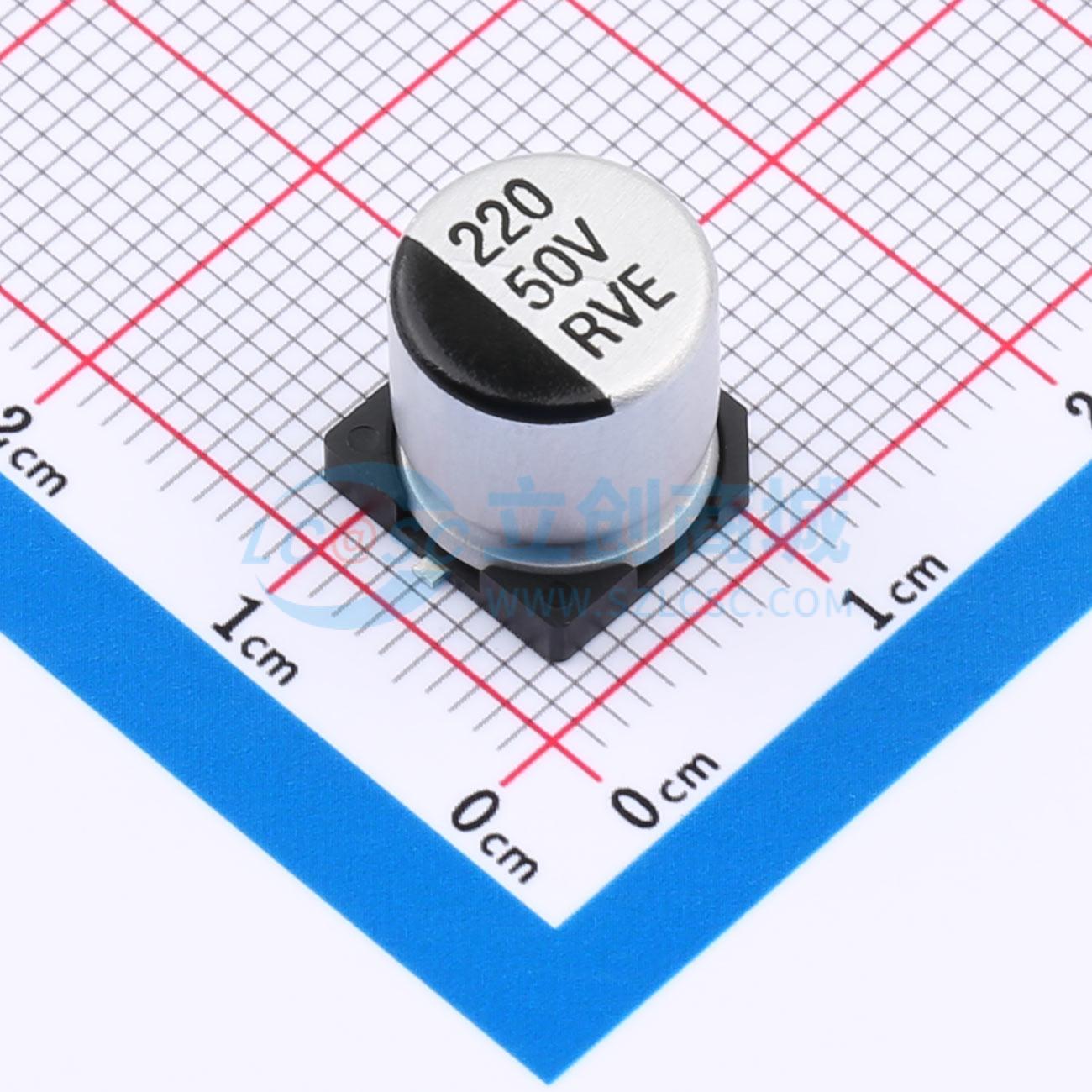 RVE1H221M1010ZY实物图