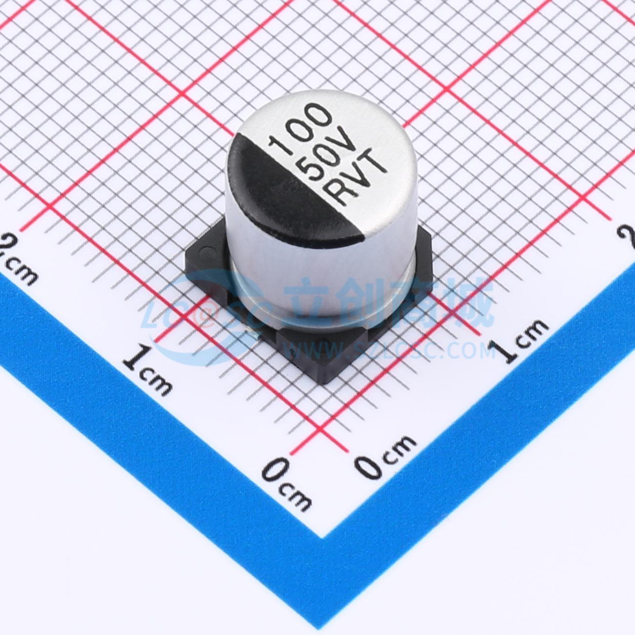 RVT1H101M1010ZY实物图