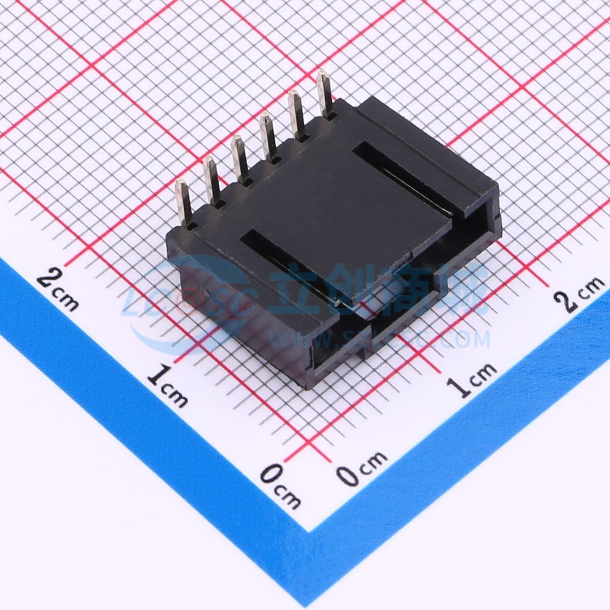 杜邦2.54-6A弯针实物图